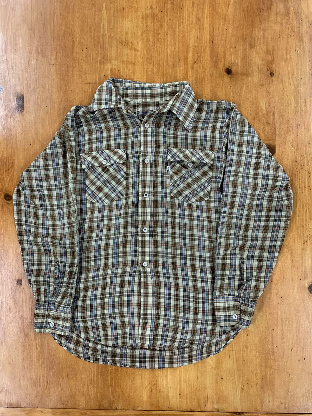 Levi's × Vintage Vintage 1980s Levi’s Western White Tab Shirt Size US M / EU 48-50 / 2 - 3 Thumbnail