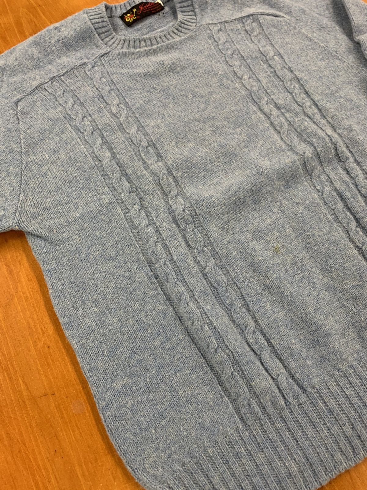 Vintage Vintage 1970s Jersild Blue Row Knit Sweater Size US XL / EU 56 / 4 - 3 Thumbnail
