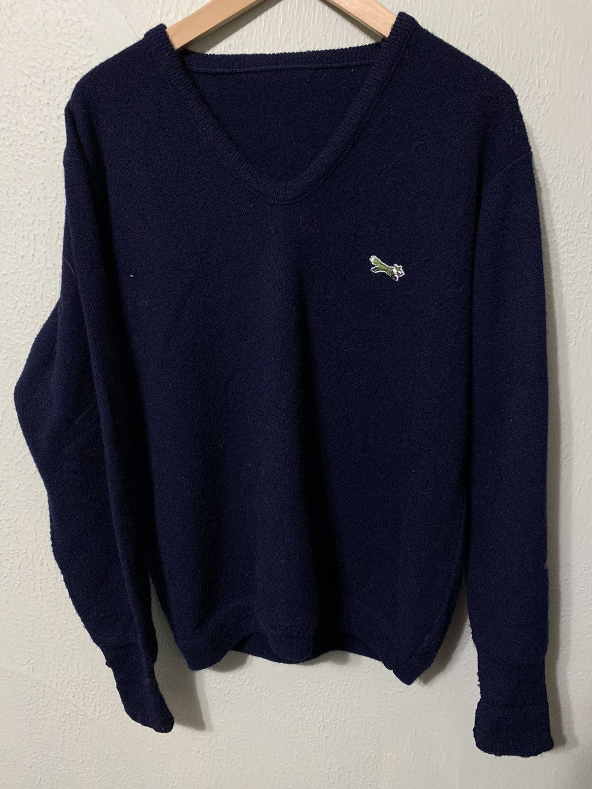 Vintage Vintage Green Fox Chest Hit Knit Sweater Size US M / EU 48-50 / 2 - 2 Thumbnail