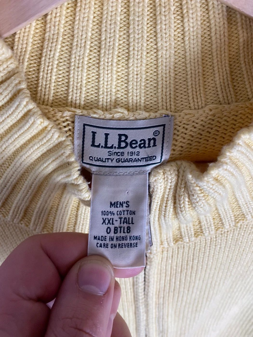 Vintage Vintage L.L. Bean Mellow Yellow Zip Knit Sweater Size US XXL / EU 58 / 5 - 3 Thumbnail