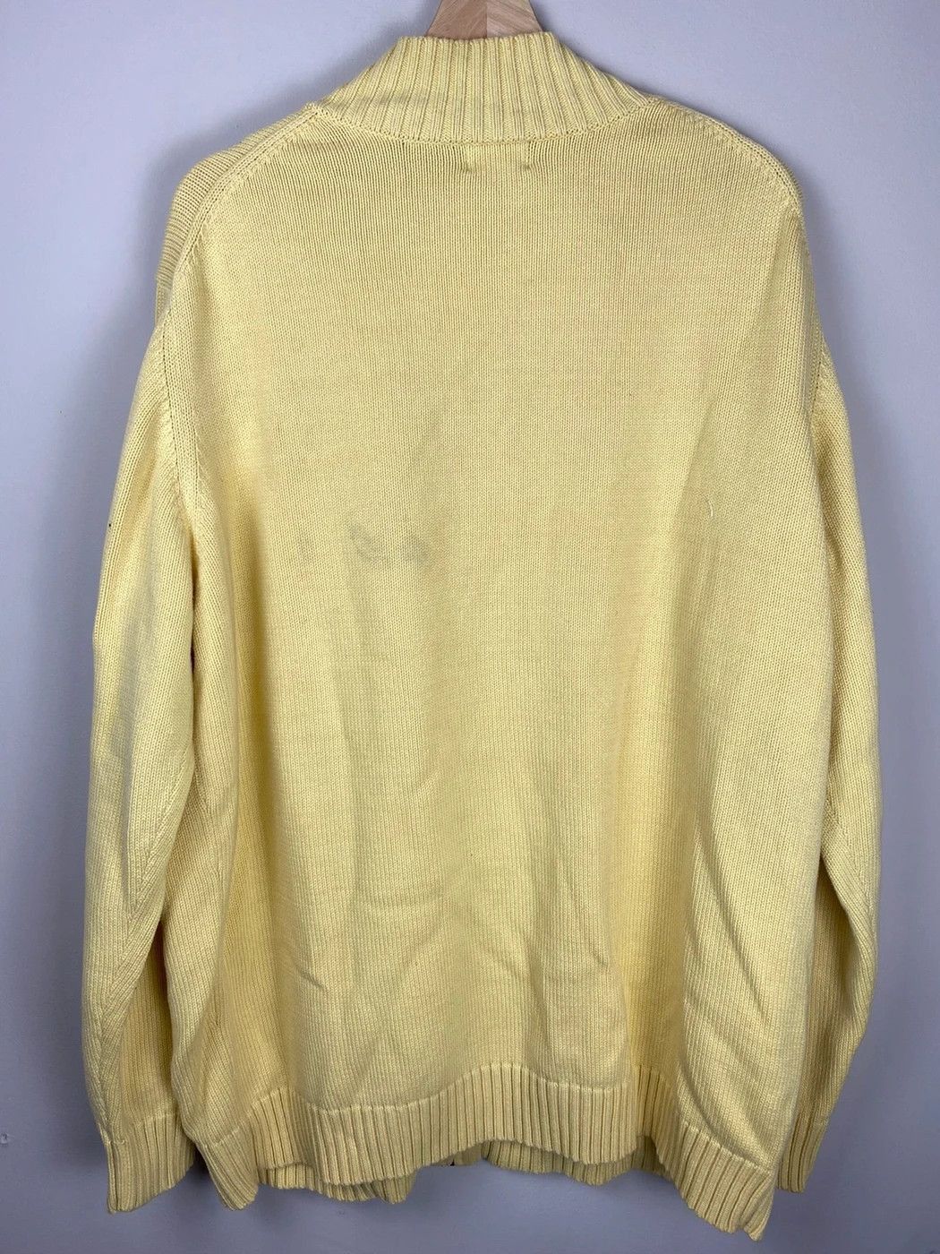 Vintage Vintage L.L. Bean Mellow Yellow Zip Knit Sweater Size US XXL / EU 58 / 5 - 2 Thumbnail
