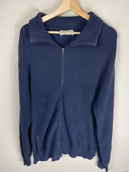 Other Vintage 1980s LL Bean Two Pocket Knit Cardigan Sweater Size US L / EU 52-54 / 3 - 3 Thumbnail