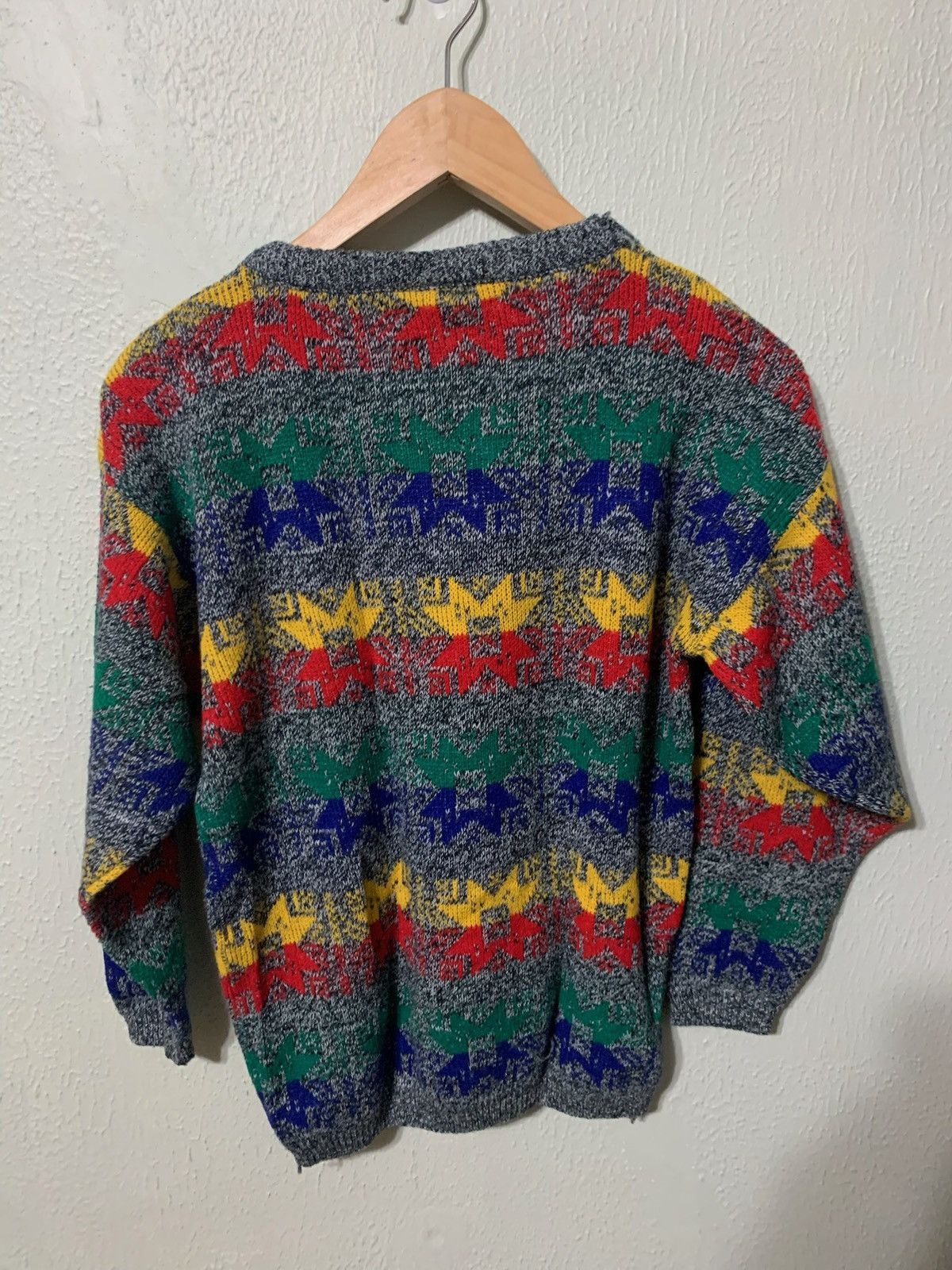 Vintage Vintage Rainbow Flake Band Knit Sweater Size US XS / EU 42 / 0 - 2 Thumbnail