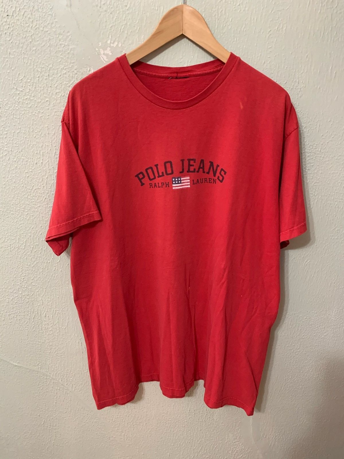 Polo Ralph Lauren × Vintage Vintage Polo Ralph Lauren Jeans Logo T-Shirt Size US XL / EU 56 / 4 - 2 Thumbnail