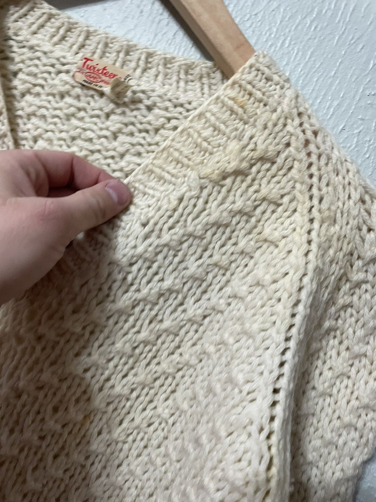 Vintage Vintage 1970s Twixteen Italian Hatch Knit Sweater Size US S / EU 44-46 / 1 - 6 Thumbnail