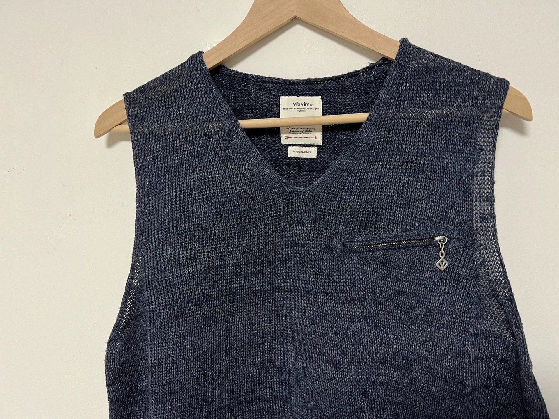 Visvim VISVIM 21ss bobet v-neck vest Size US M / EU 48-50 / 2 - 2 Thumbnail
