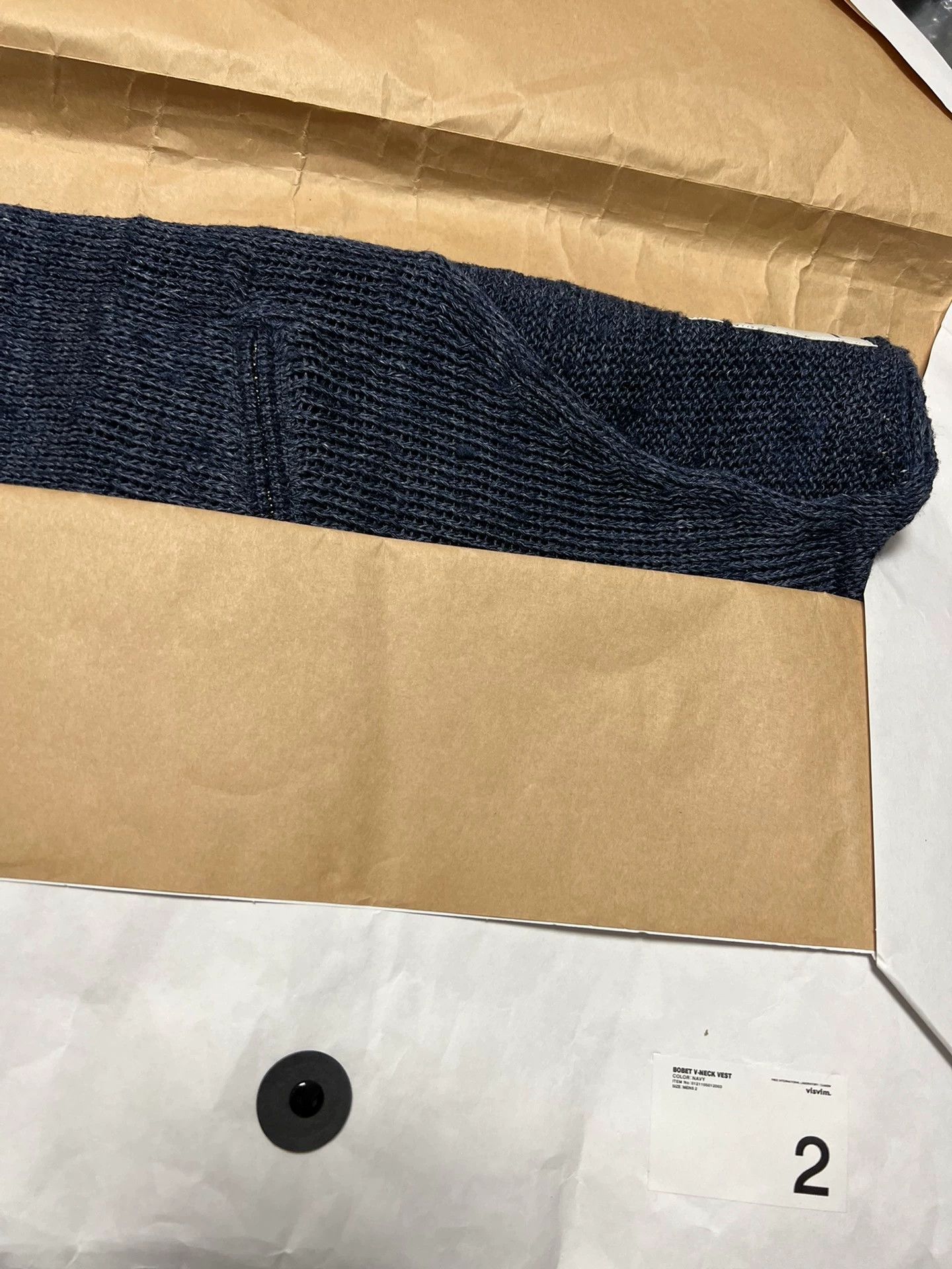 Visvim VISVIM 21ss bobet v-neck vest Size US M / EU 48-50 / 2 - 8 Thumbnail