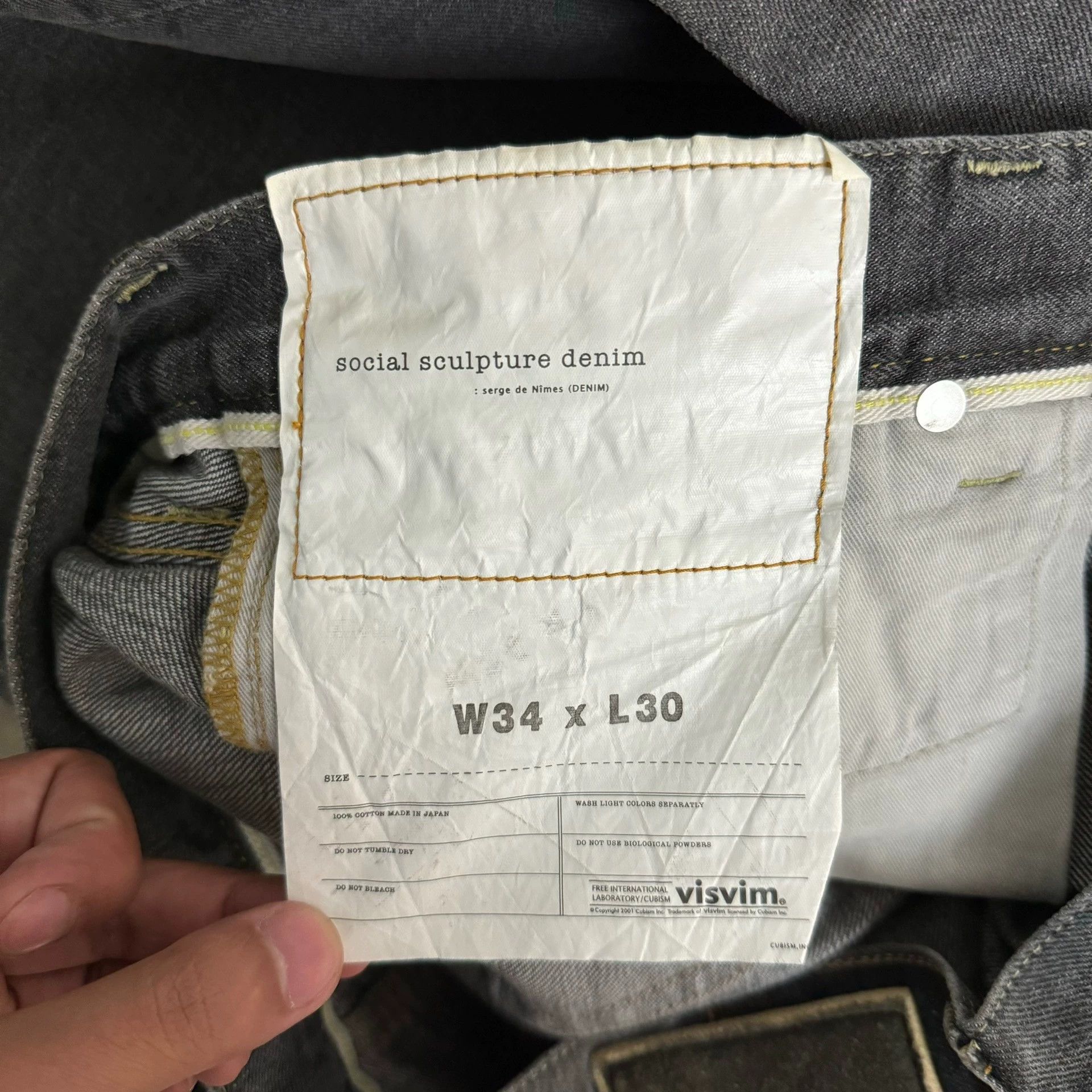 Visvim Visvim 17AW SPOT 04D10 Black cashew flower wash jeans Size US 34 / EU 50 - 6 Thumbnail