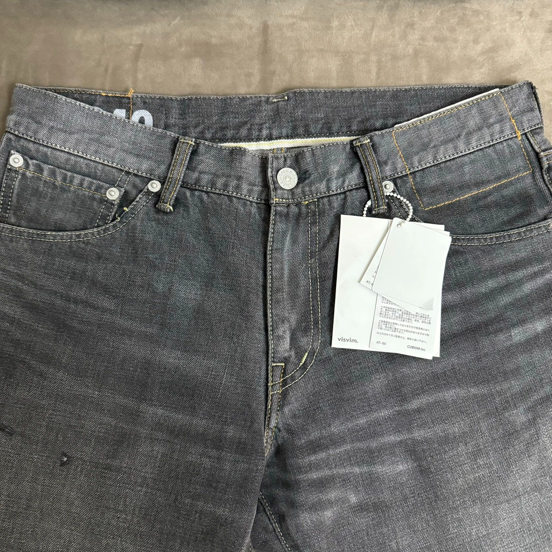 Visvim Visvim 17AW SPOT 04D10 Black cashew flower wash jeans Size US 34 / EU 50 - 3 Thumbnail
