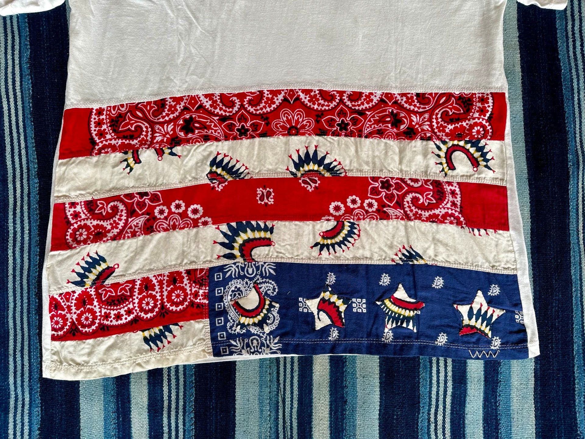 Visvim VISVIM WMV 16SS Flag Tee Stars Size US L / EU 52-54 / 3 - 3 Thumbnail