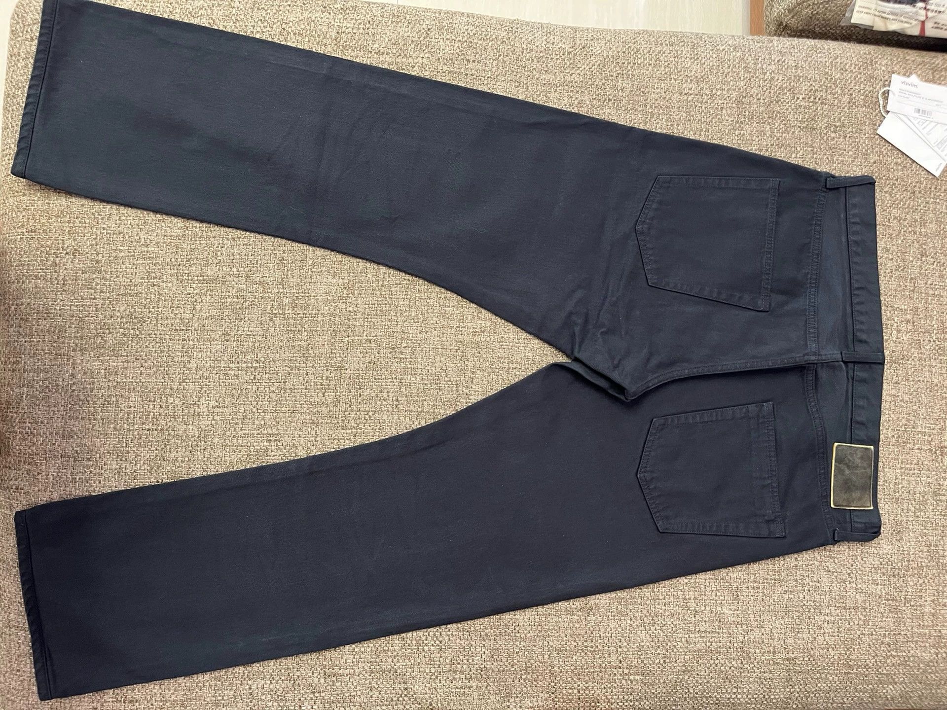 Visvim Visvim 21aw SPOT limited Social Sculpture 01SLIM OverDye readymade garments heavy dyed black cattle Size US 34 / EU 50 - 4 Thumbnail