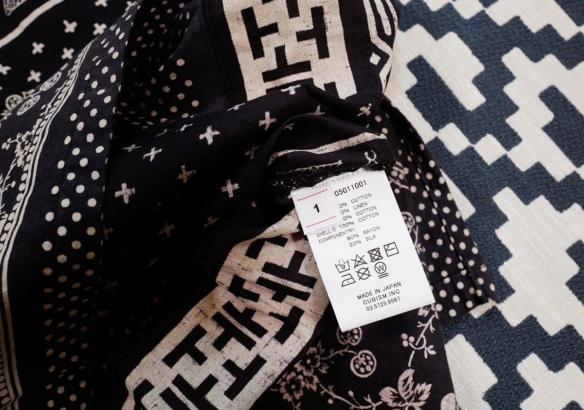 Visvim visvim tunic bandana Black cashew flower shirt Size US S / EU 44-46 / 1 - 2 Thumbnail