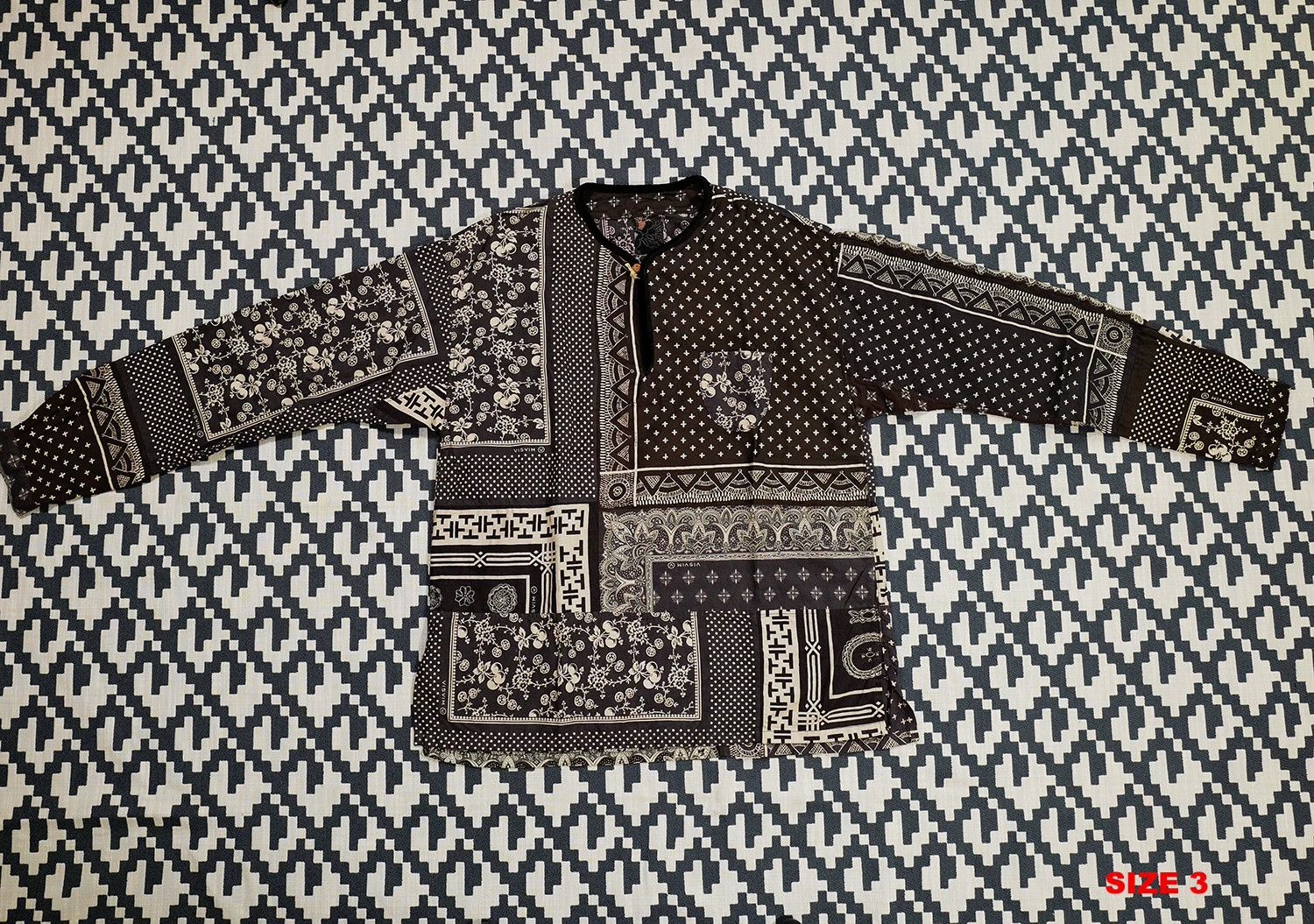 Visvim visvim tunic bandana Black cashew flower shirt Size US S / EU 44-46 / 1 - 3 Thumbnail