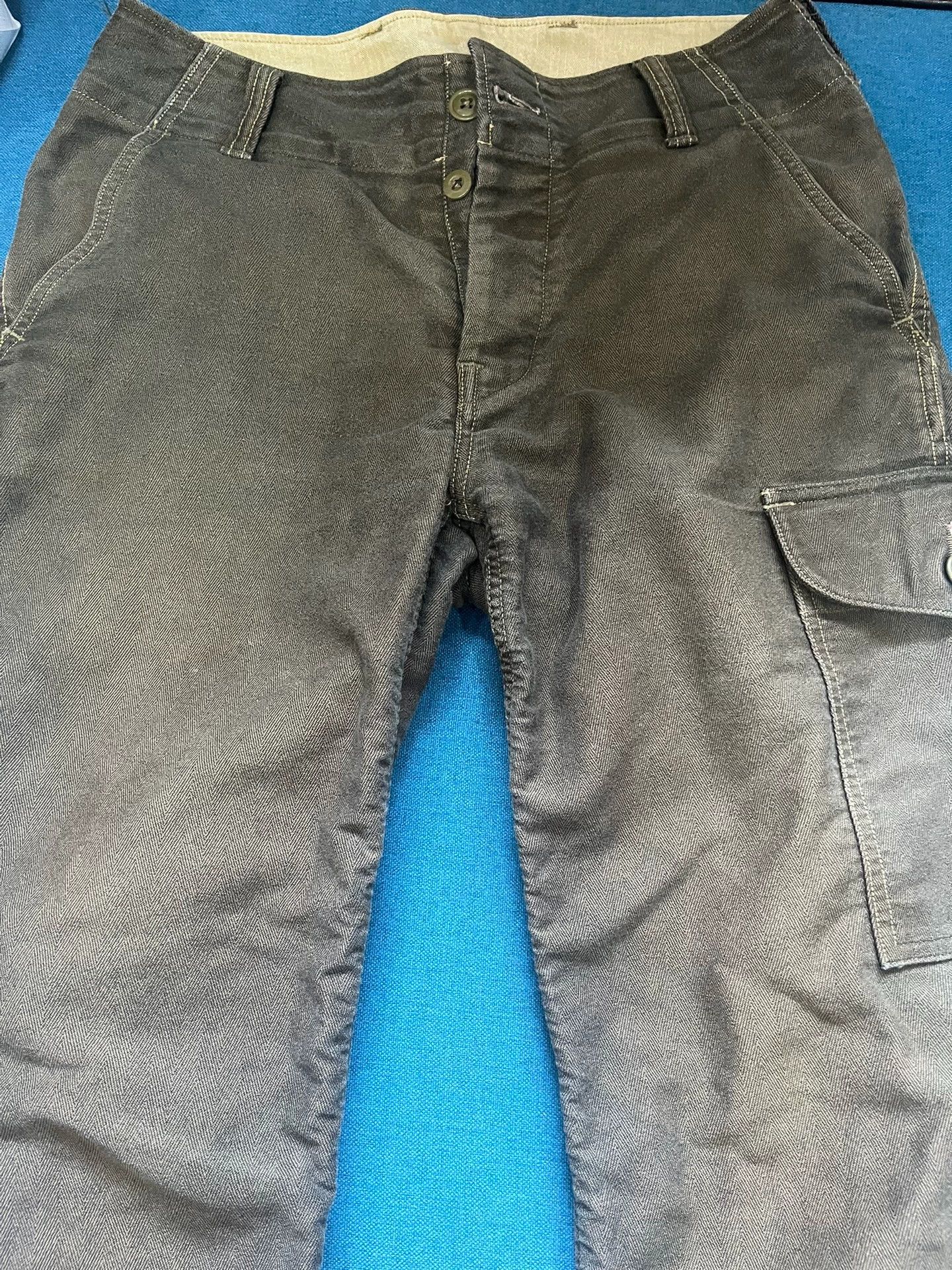Freewheelers Freewheelers Herringbone olive green Avatar military pants Size US 30 / EU 46 - 6 Thumbnail