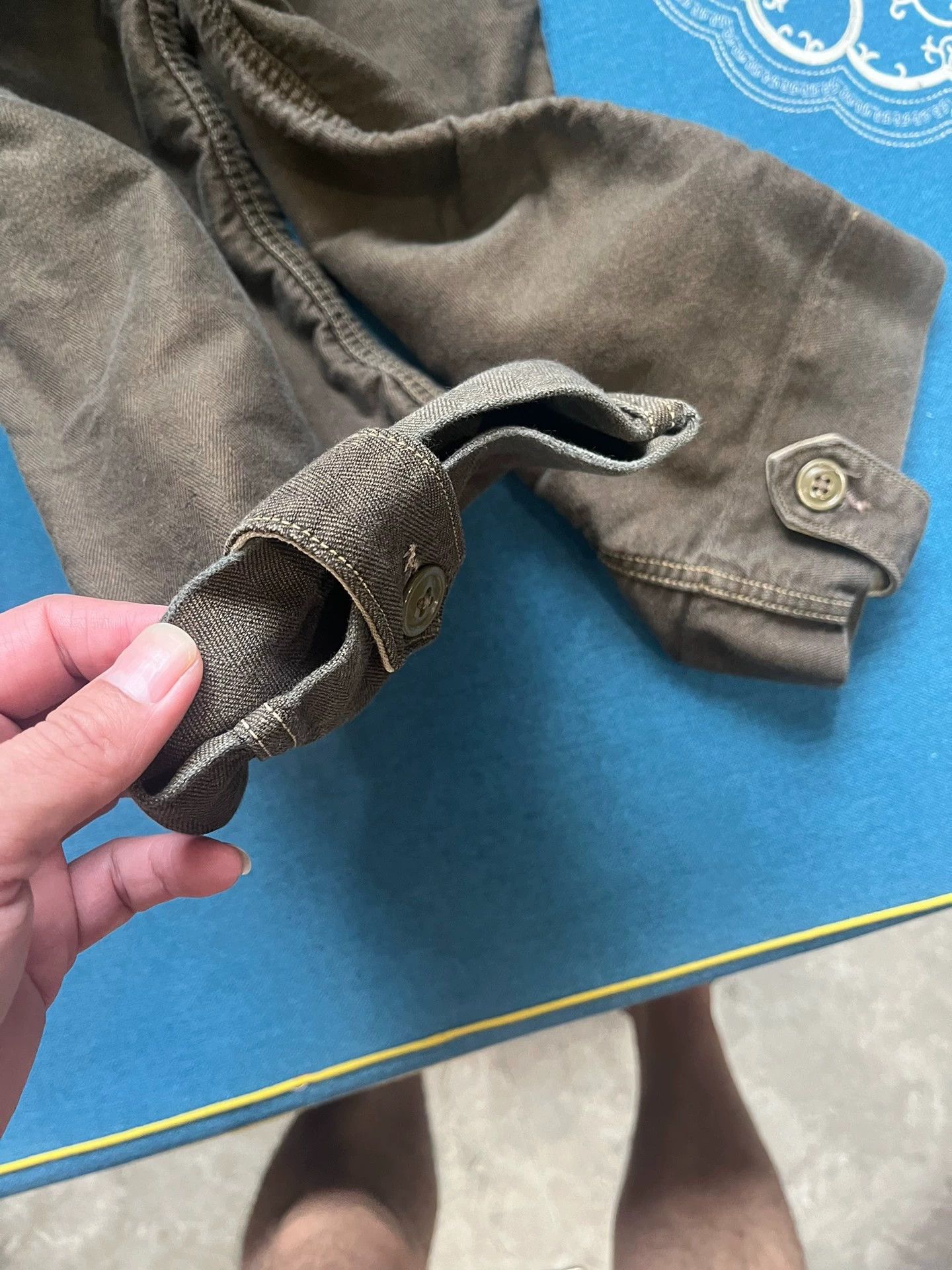 Freewheelers Freewheelers Herringbone olive green Avatar military pants Size US 30 / EU 46 - 7 Thumbnail