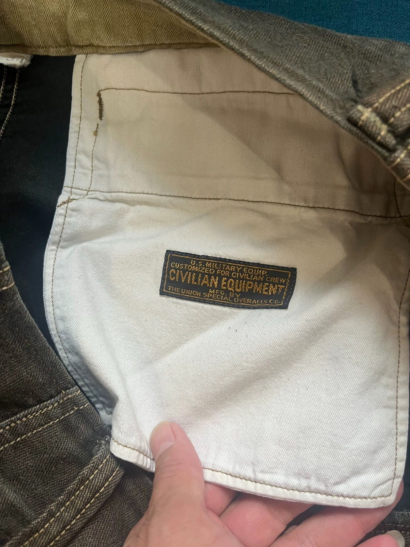 Freewheelers Freewheelers Herringbone olive green Avatar military pants Size US 30 / EU 46 - 3 Thumbnail