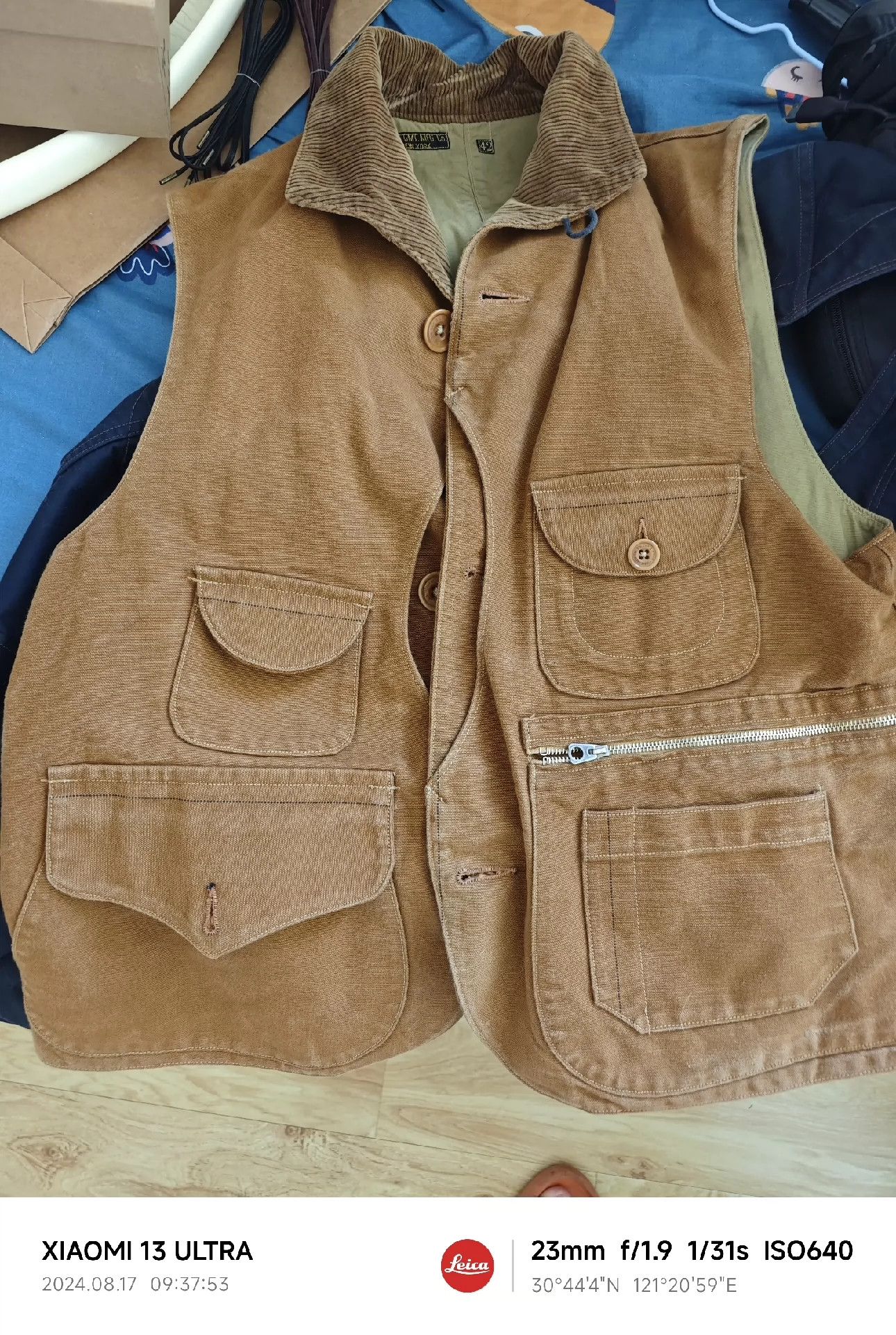 Freewheelers Freewheelers heavy canvas frock vest Size US XL / EU 56 / 4 - 2 Thumbnail