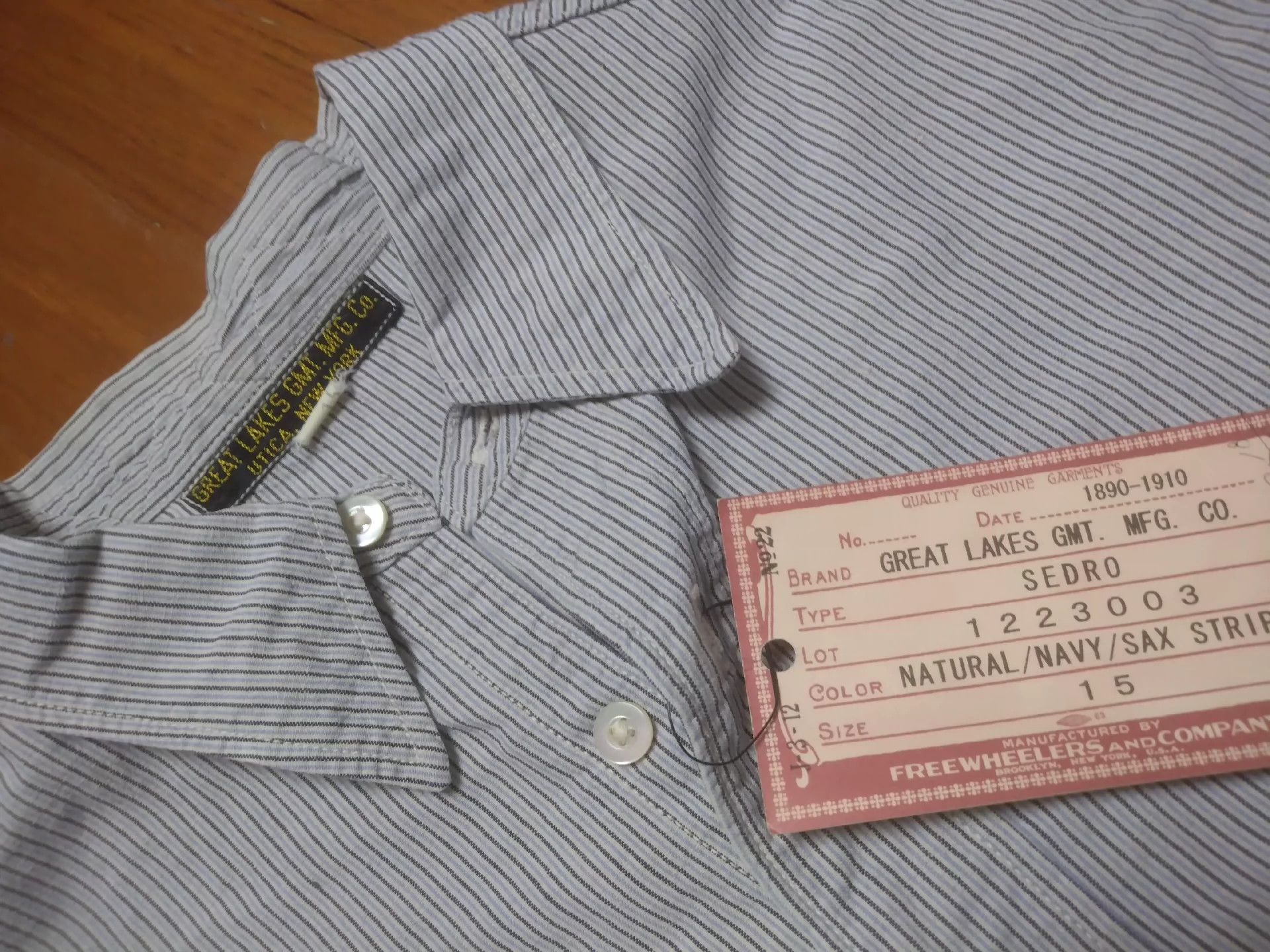 Freewheelers Freewheelers Striped shirt Size US M / EU 48-50 / 2 - 2 Thumbnail
