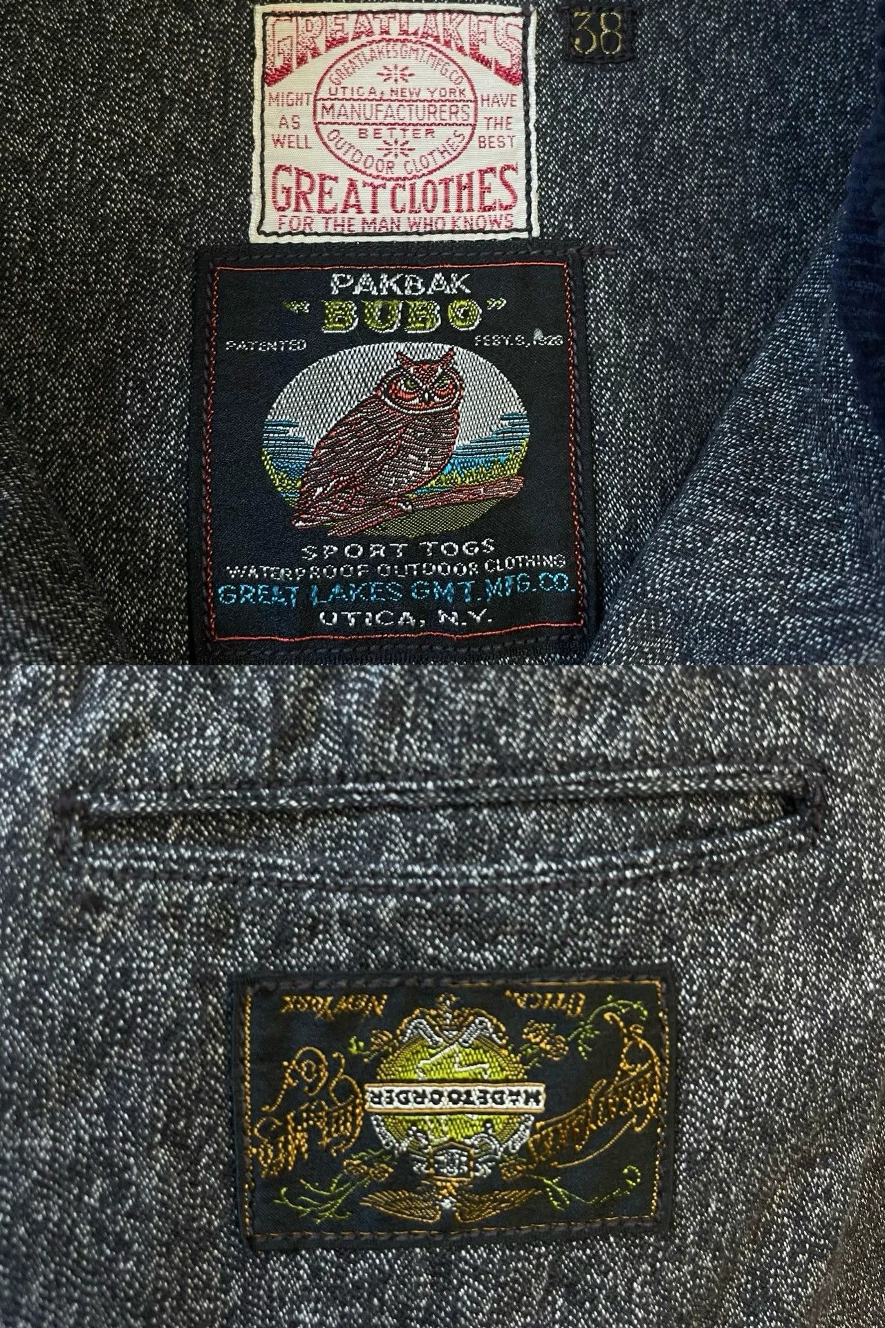 Freewheelers Freewheelers Heavy pepper, salt and blue dyed hunting clothes Size US M / EU 48-50 / 2 - 8 Thumbnail