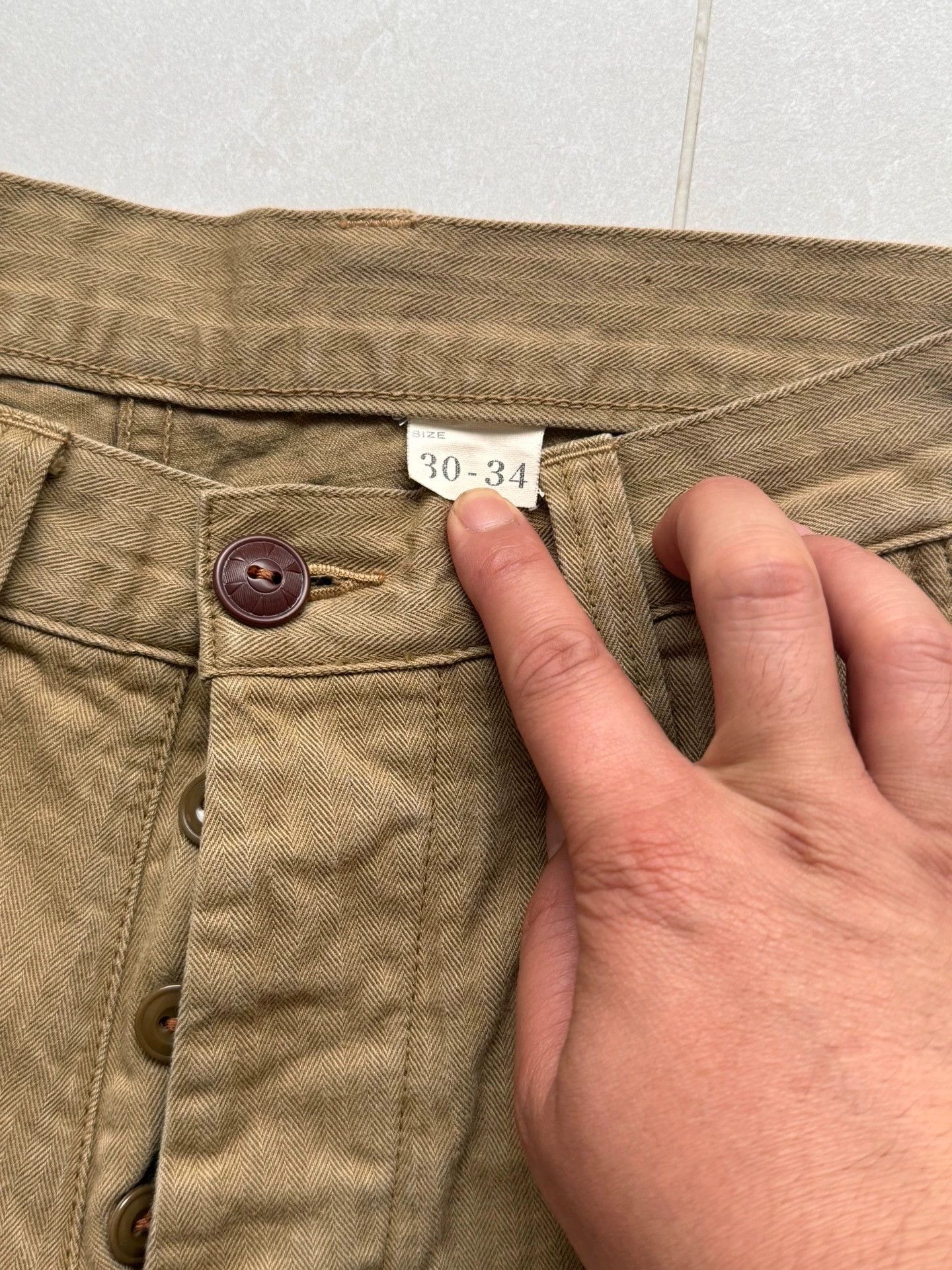 Freewheelers Freewheelers Herringbone military trousers Size US 30 / EU 46 - 2 Thumbnail