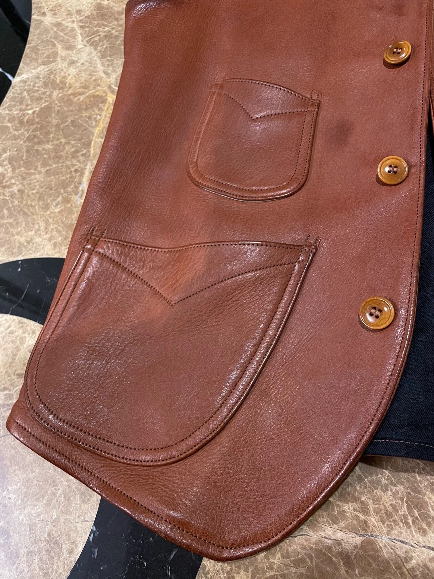 Freewheelers Freewheelers Darius North American deerskin vest Size US L / EU 52-54 / 3 - 2 Thumbnail