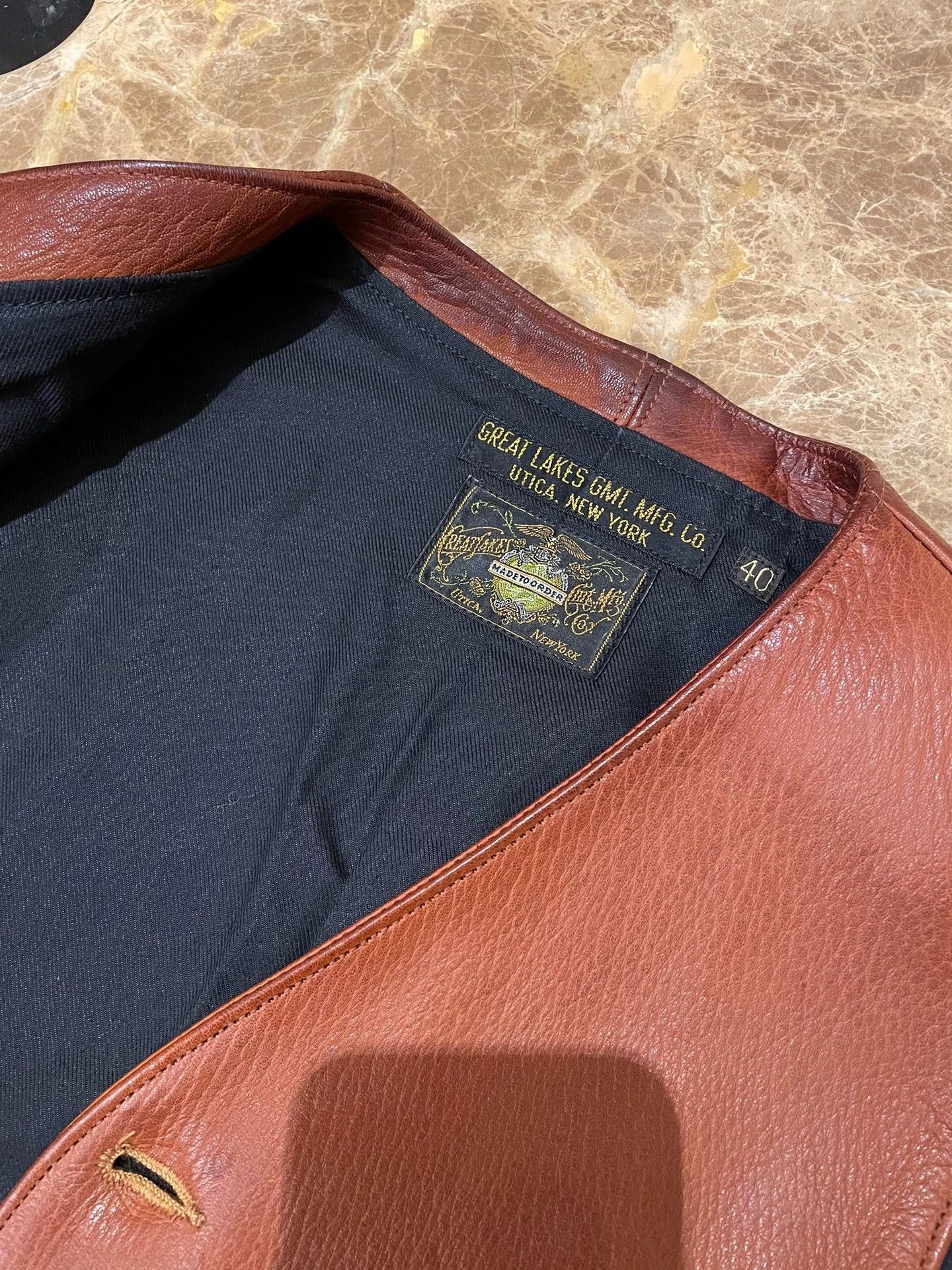 Freewheelers Freewheelers Darius North American deerskin vest Size US L / EU 52-54 / 3 - 6 Thumbnail
