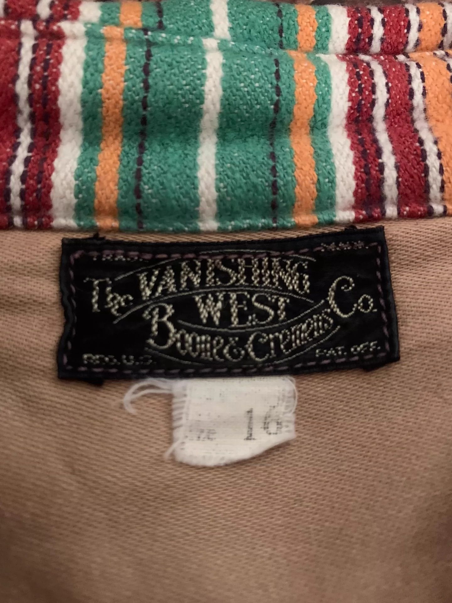 Freewheelers Freewheelers Rainbow striped shirt Size US L / EU 52-54 / 3 - 5 Thumbnail