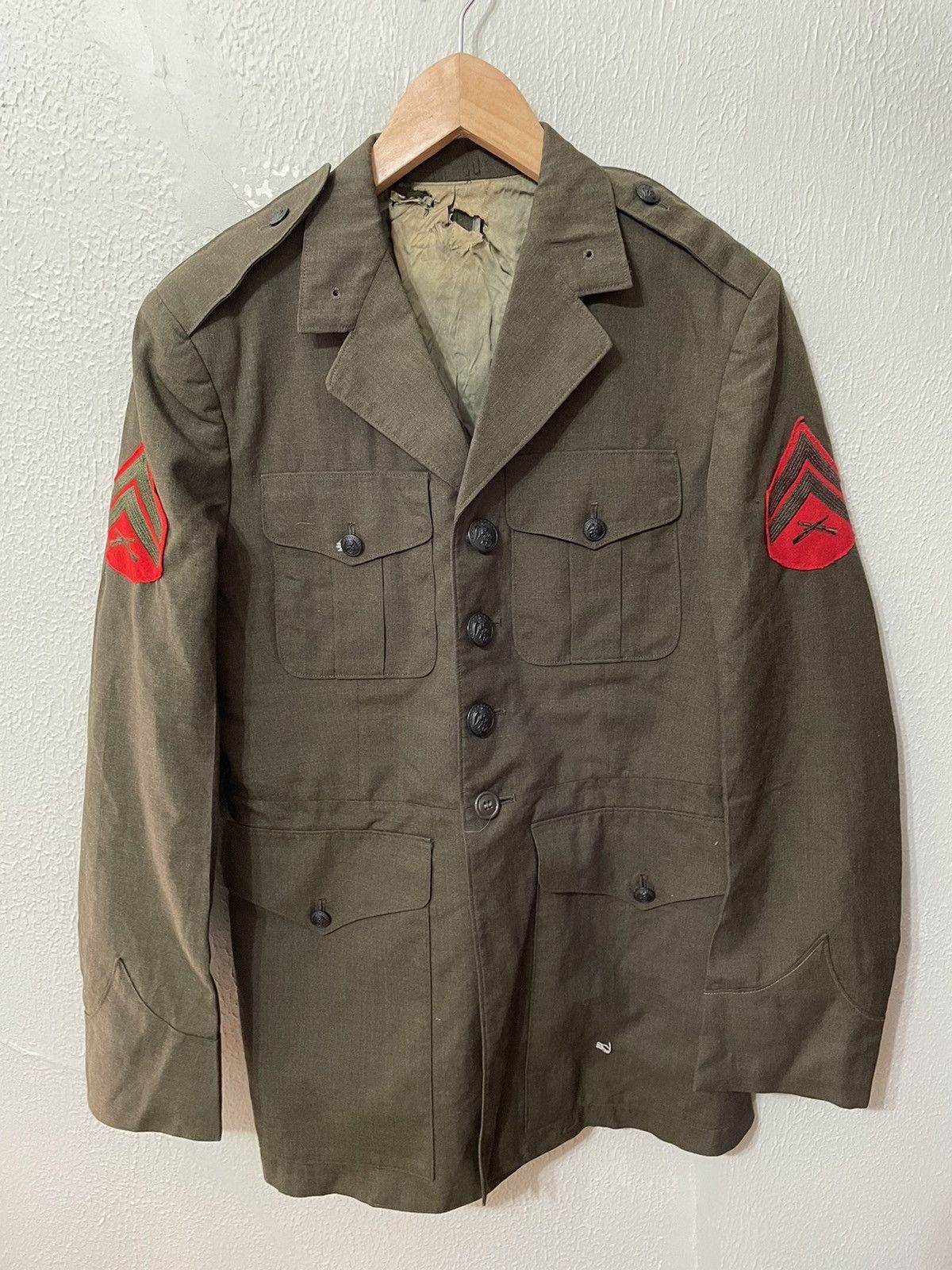 Vintage Vintage WW2 Marine Infantryman Dress Jacket Size US XS / EU 42 / 0 - 4 Thumbnail