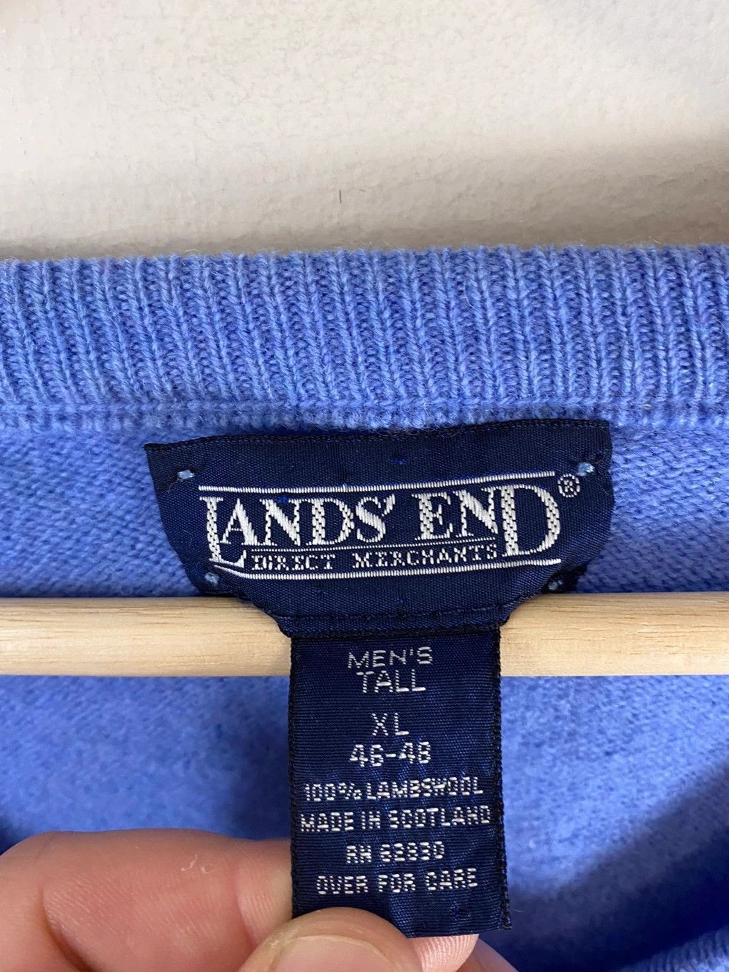 Other Vintage Lands End Scottish Lambswool Knit Sweater Size US XL / EU 56 / 4 - 3 Thumbnail