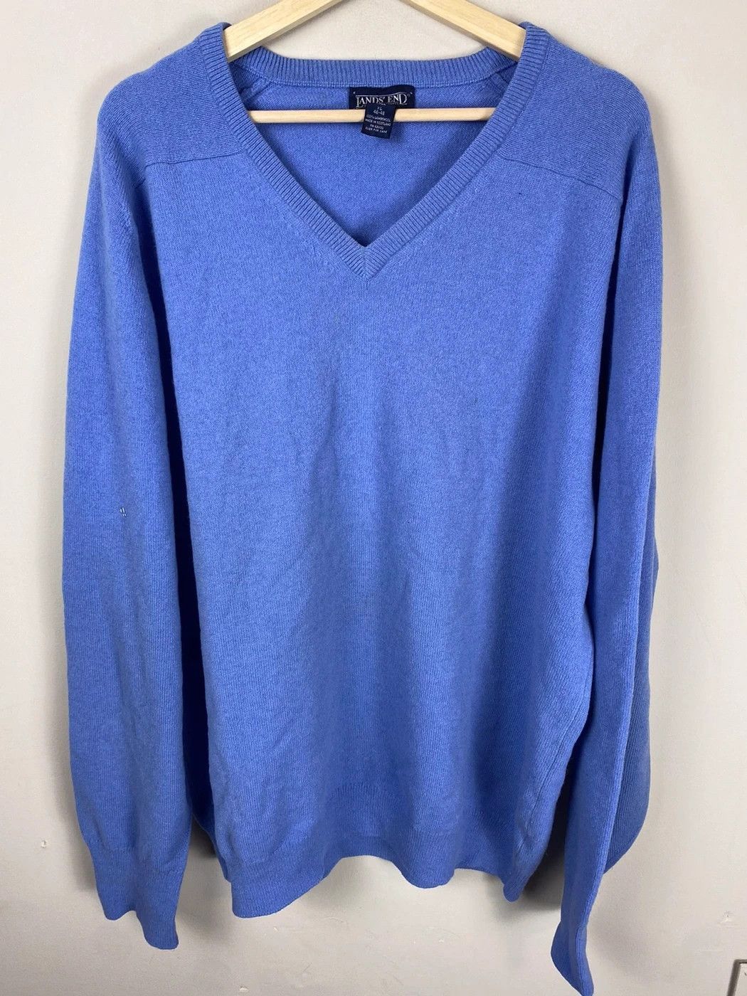 Other Vintage Lands End Scottish Lambswool Knit Sweater Size US XL / EU 56 / 4 - 2 Thumbnail