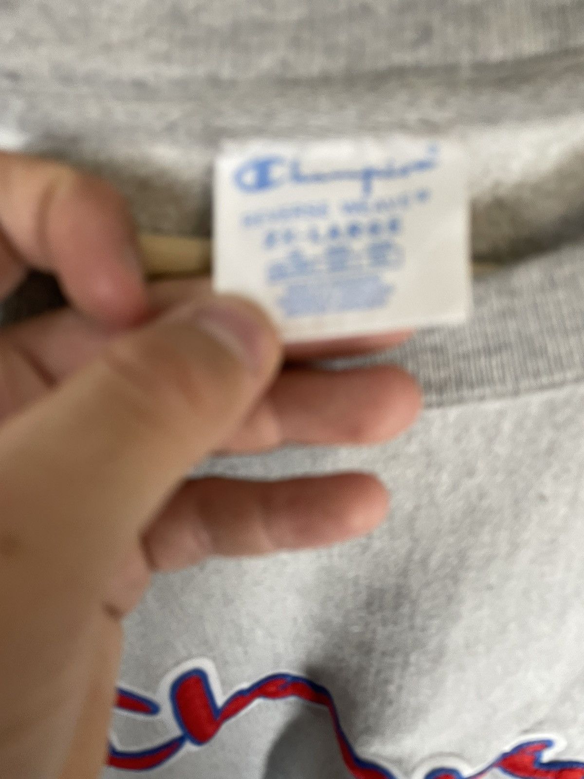 Champion × Vintage Vintage Crewneck Champion Script Reverse Weave Sweat Size US XXL / EU 58 / 5 - 3 Thumbnail