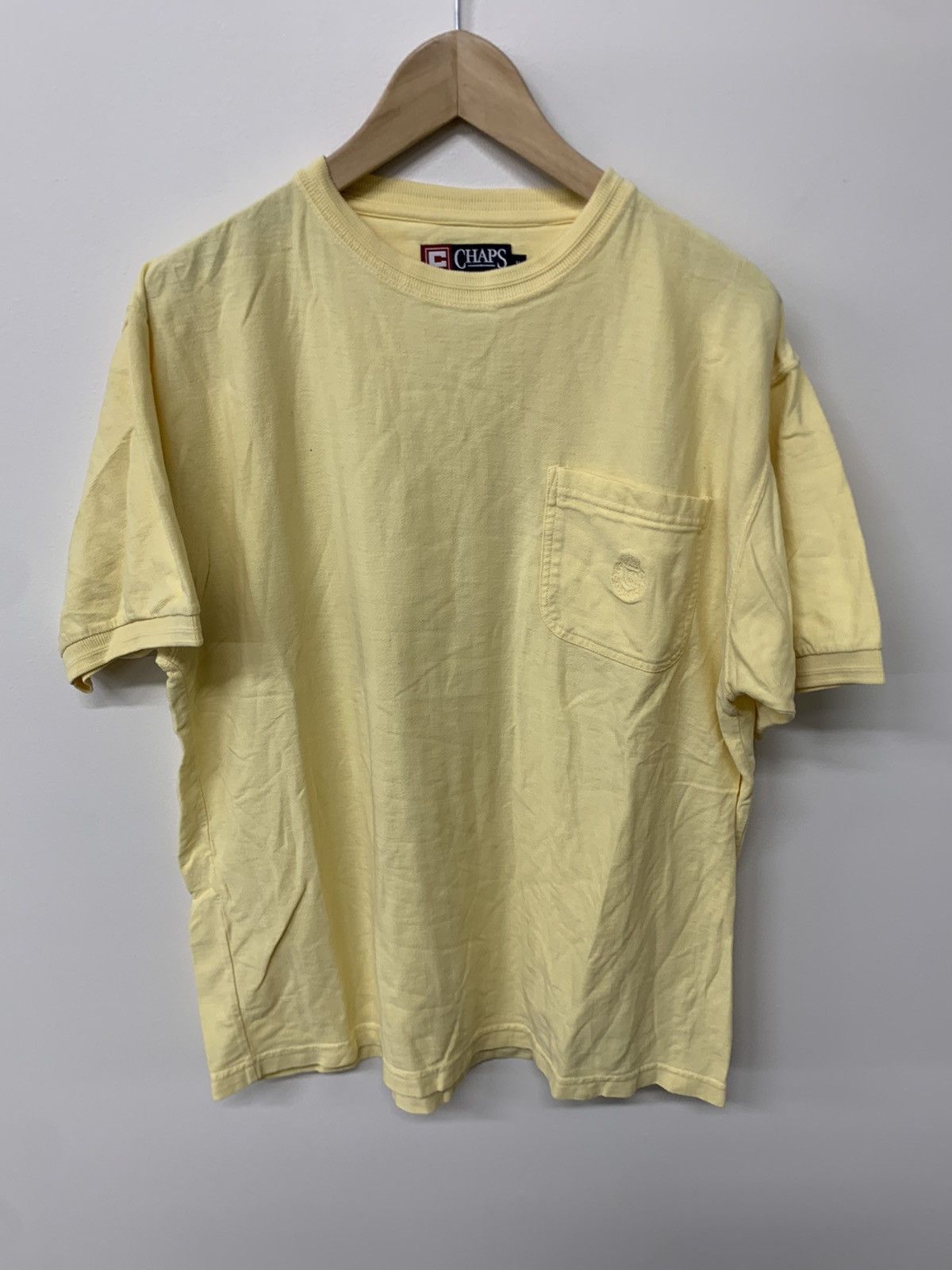 Vintage Vintage Chaps Ralph Lauren Herringbone Pocket Tee Size US M / EU 48-50 / 2 - 4 Thumbnail