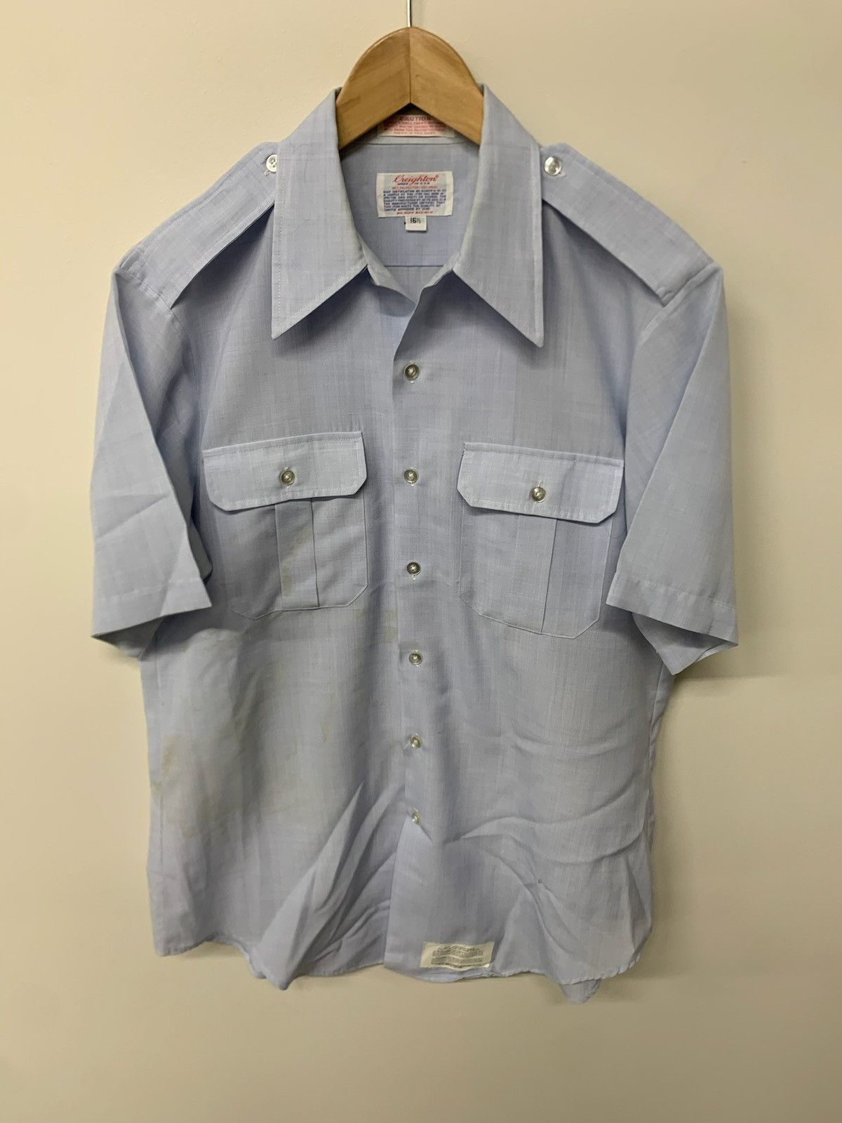 Vintage Vintage 1990s Army Barracks Shirt Size US L / EU 52-54 / 3 - 5 Thumbnail