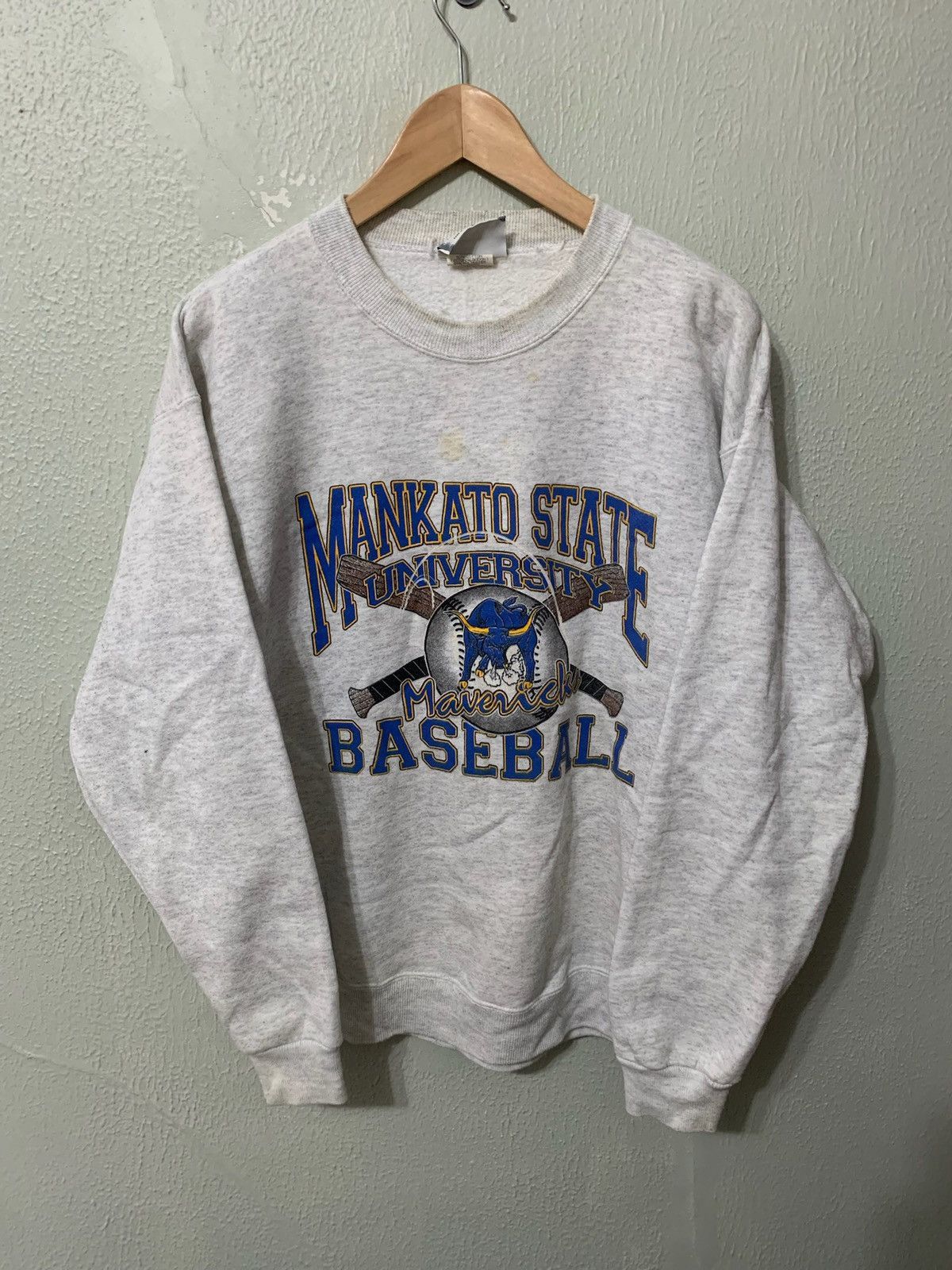 Lee × Vintage Vintage Crewneck Lee Mankato University Baseball Crewneck Size US L / EU 52-54 / 3 - 2 Thumbnail
