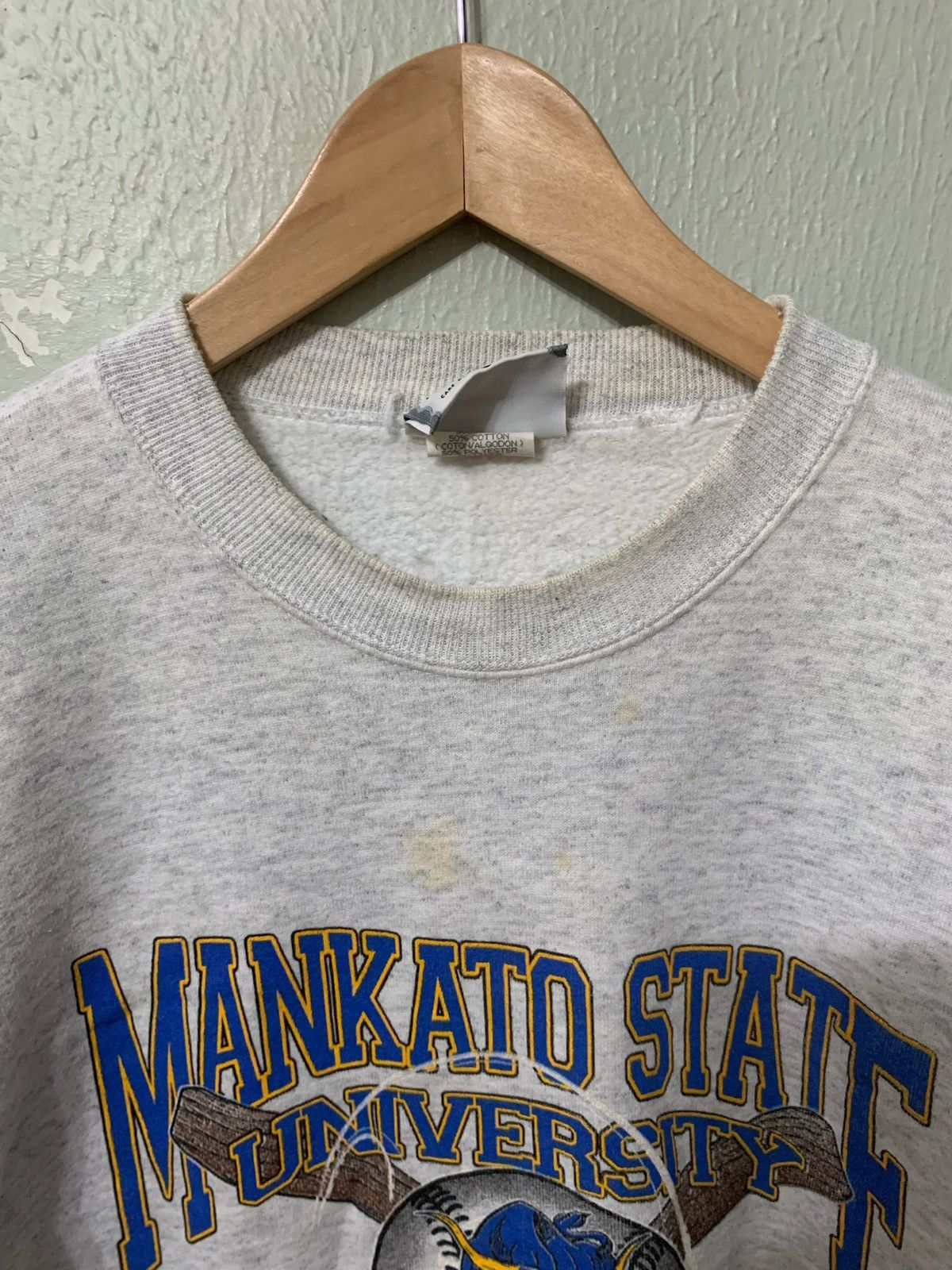 Lee × Vintage Vintage Crewneck Lee Mankato University Baseball Crewneck Size US L / EU 52-54 / 3 - 4 Thumbnail