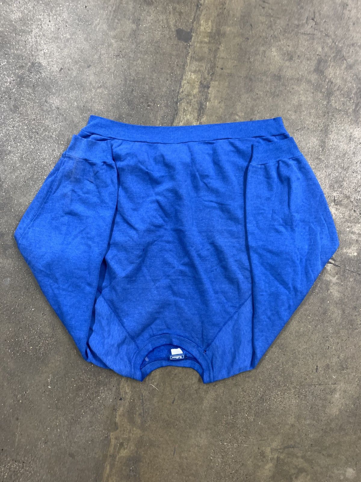 Vintage Vintage Crewneck Tultex Blank Blue Vintage Sweatshirt Size US L / EU 52-54 / 3 - 4 Thumbnail