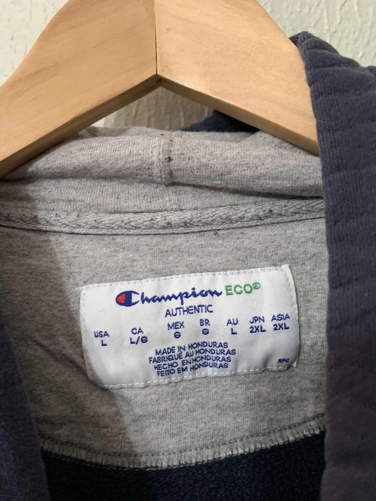 Champion × Vintage Vintage Crewneck Champion Silver C Logo Zip Hoodir Size US L / EU 52-54 / 3 - 4 Thumbnail