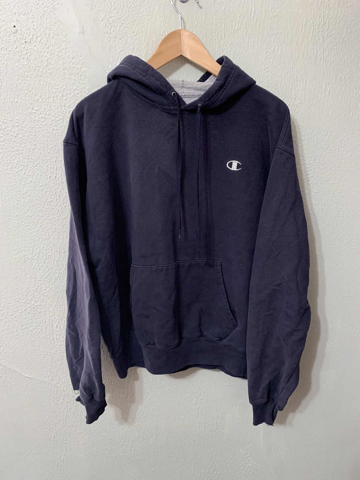 Champion × Vintage Vintage Crewneck Champion Silver C Logo Zip Hoodir Size US L / EU 52-54 / 3 - 2 Thumbnail