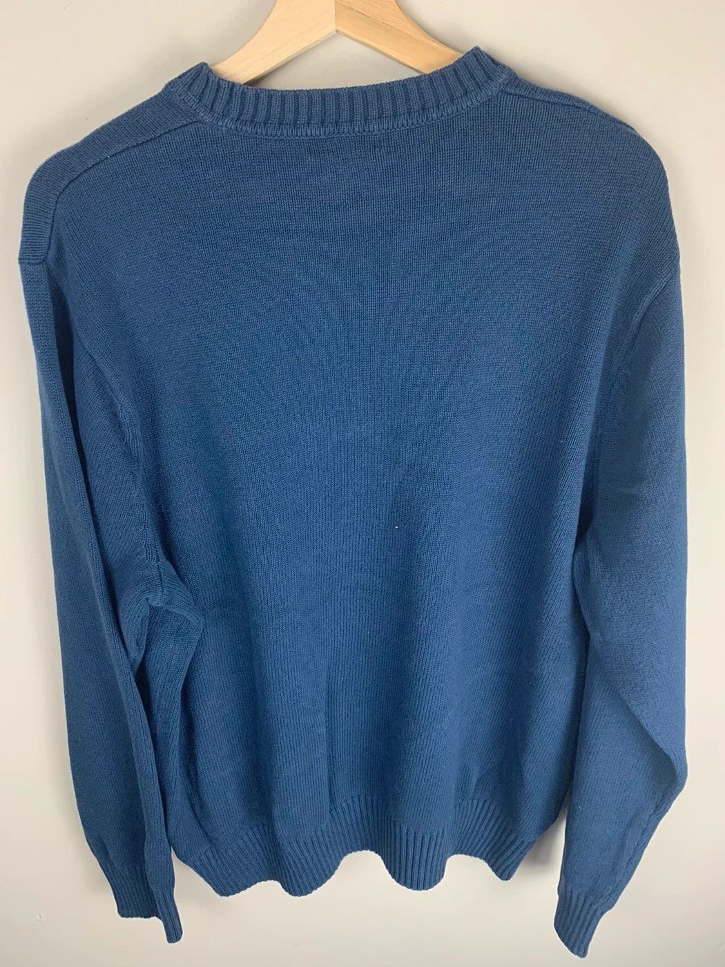 Vintage Vintage Argyle Blue Knit Sweater Size US XL / EU 56 / 4 - 3 Thumbnail