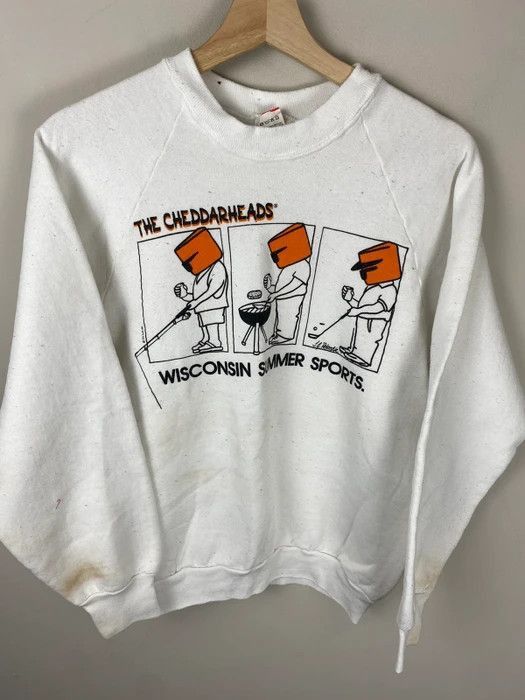 Vintage Vintage Crewneck Cheddarheads Wisconsin Sports Crewneck Size US S / EU 44-46 / 1 - 6 Thumbnail
