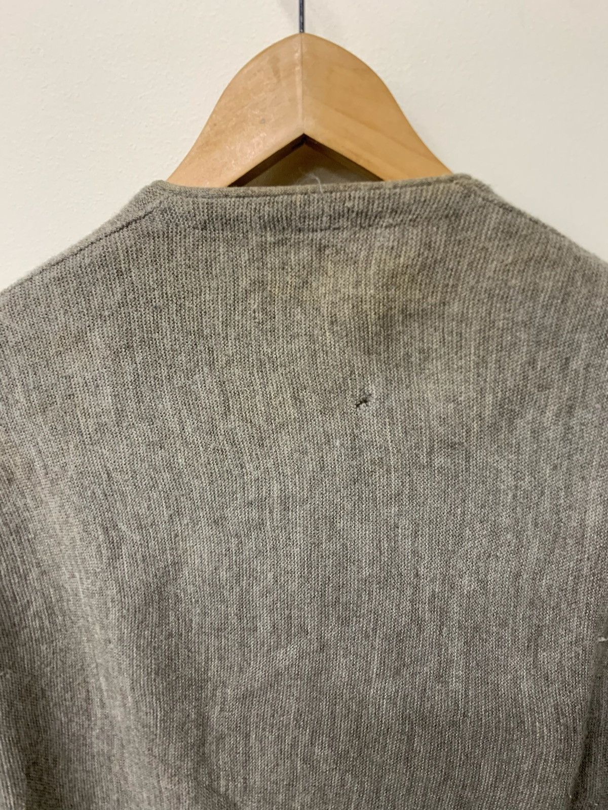 Vintage Vintage Ratty Grey Knit Sweatee Cardigan Size US M / EU 48-50 / 2 - 3 Thumbnail