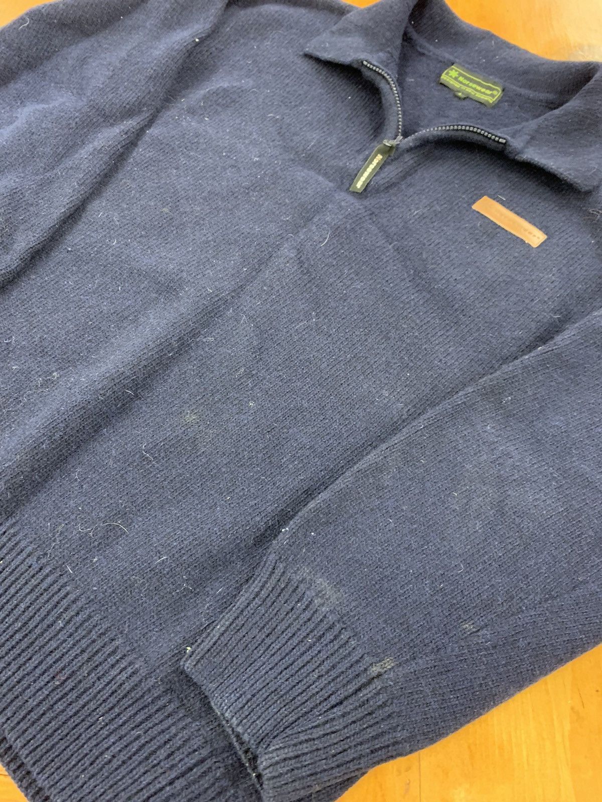 Vintage Vintage Y2K Distressed Norsewear Cable Quarterzip Size US L / EU 52-54 / 3 - 2 Thumbnail