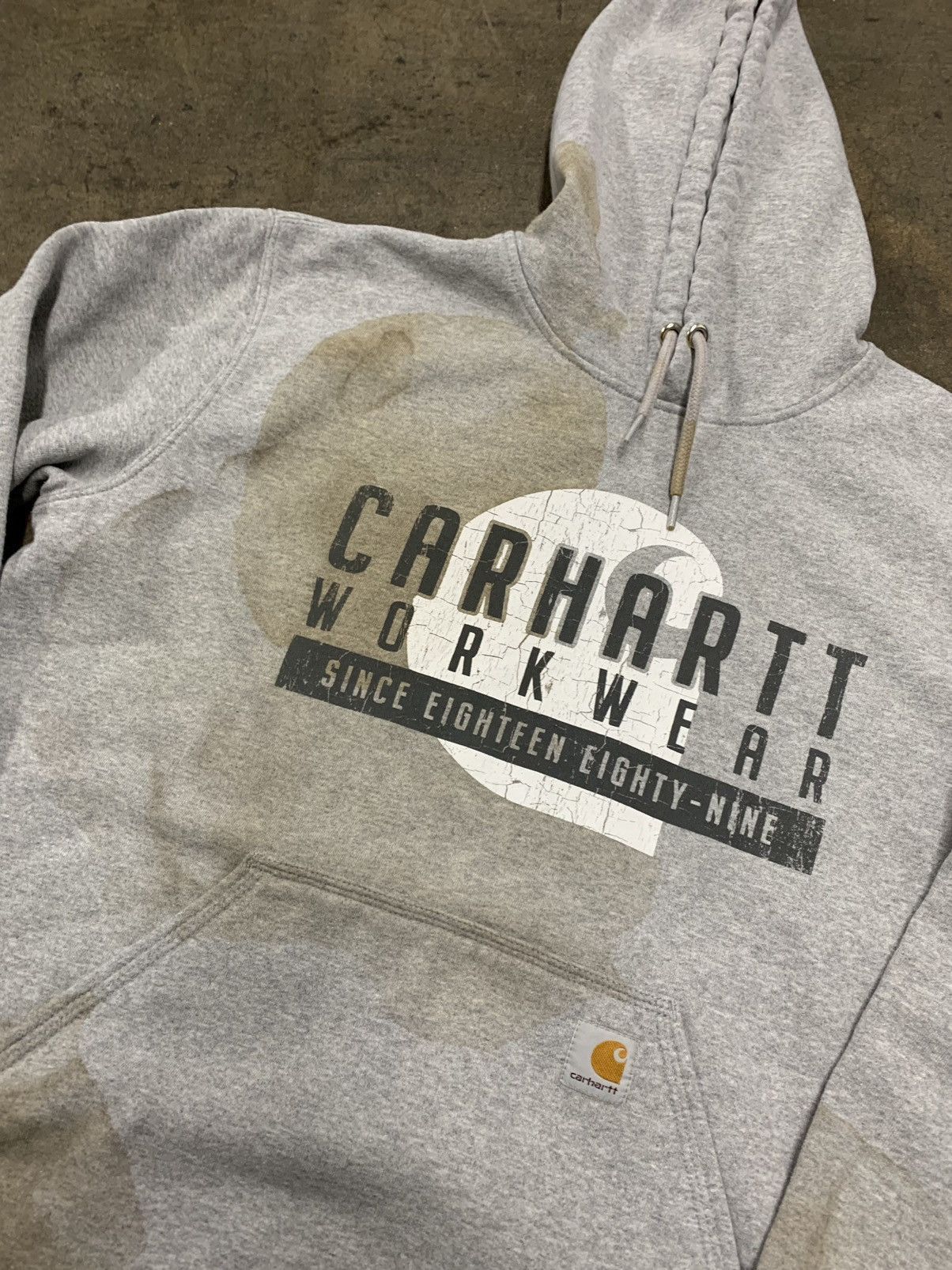 Carhartt × Vintage Vintage Crewneck Distressed Carhartt Vintage Sweatshirt Size US L / EU 52-54 / 3 - 2 Thumbnail