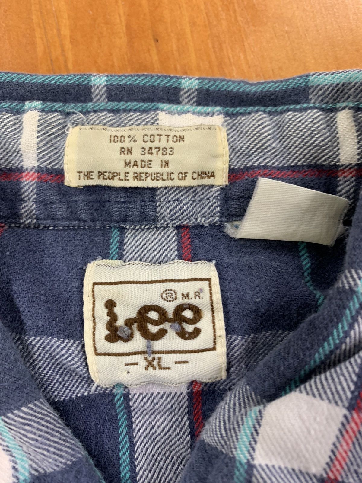 Lee × Vintage Vintage Flannel Lee Pearl Button Flannel Size US XL / EU 56 / 4 - 2 Thumbnail