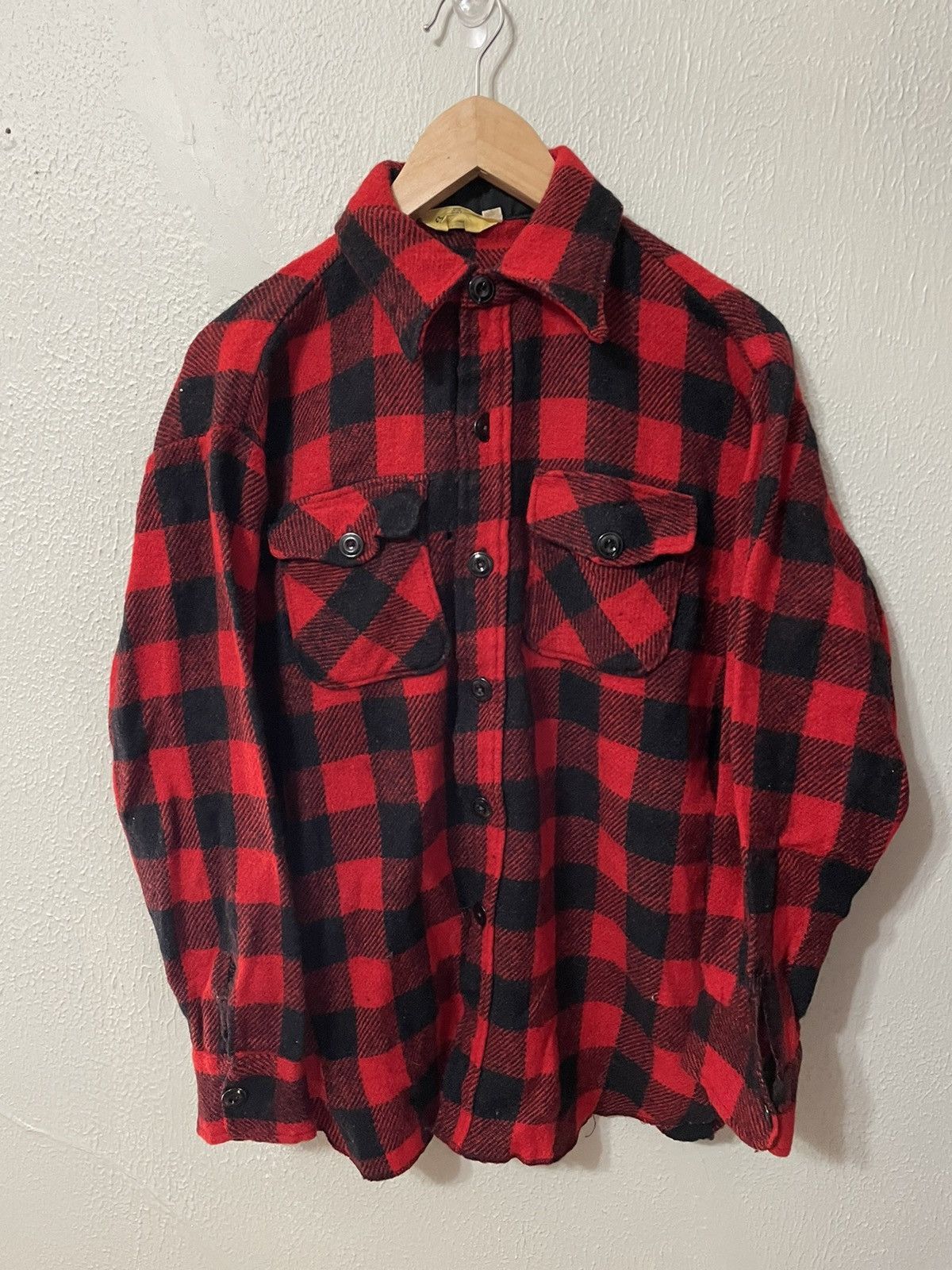 Vintage Vintage Flannel 1980s Buffalo Plaid Flannel Shirt Size US L / EU 52-54 / 3 - 3 Thumbnail