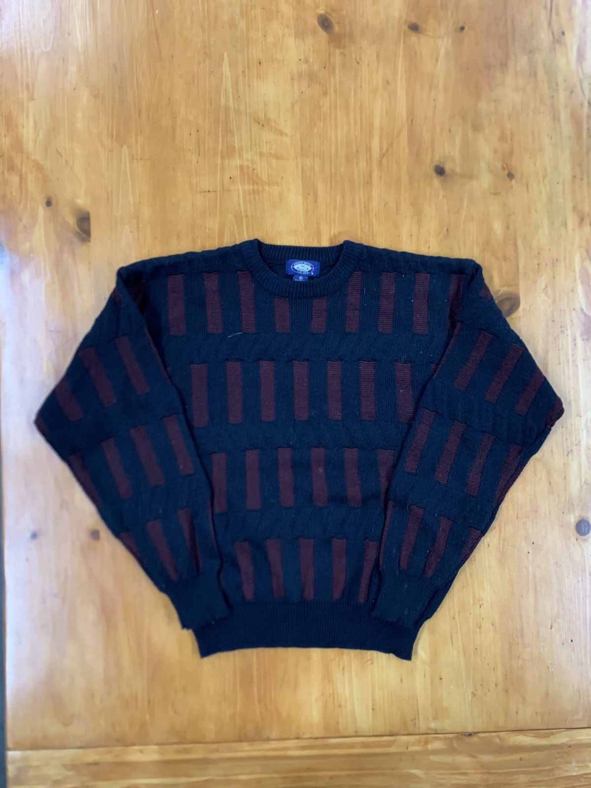 Vintage Vintage Knights Bridge Red Box Cableknit Sweater Size US L / EU 52-54 / 3 - 2 Thumbnail