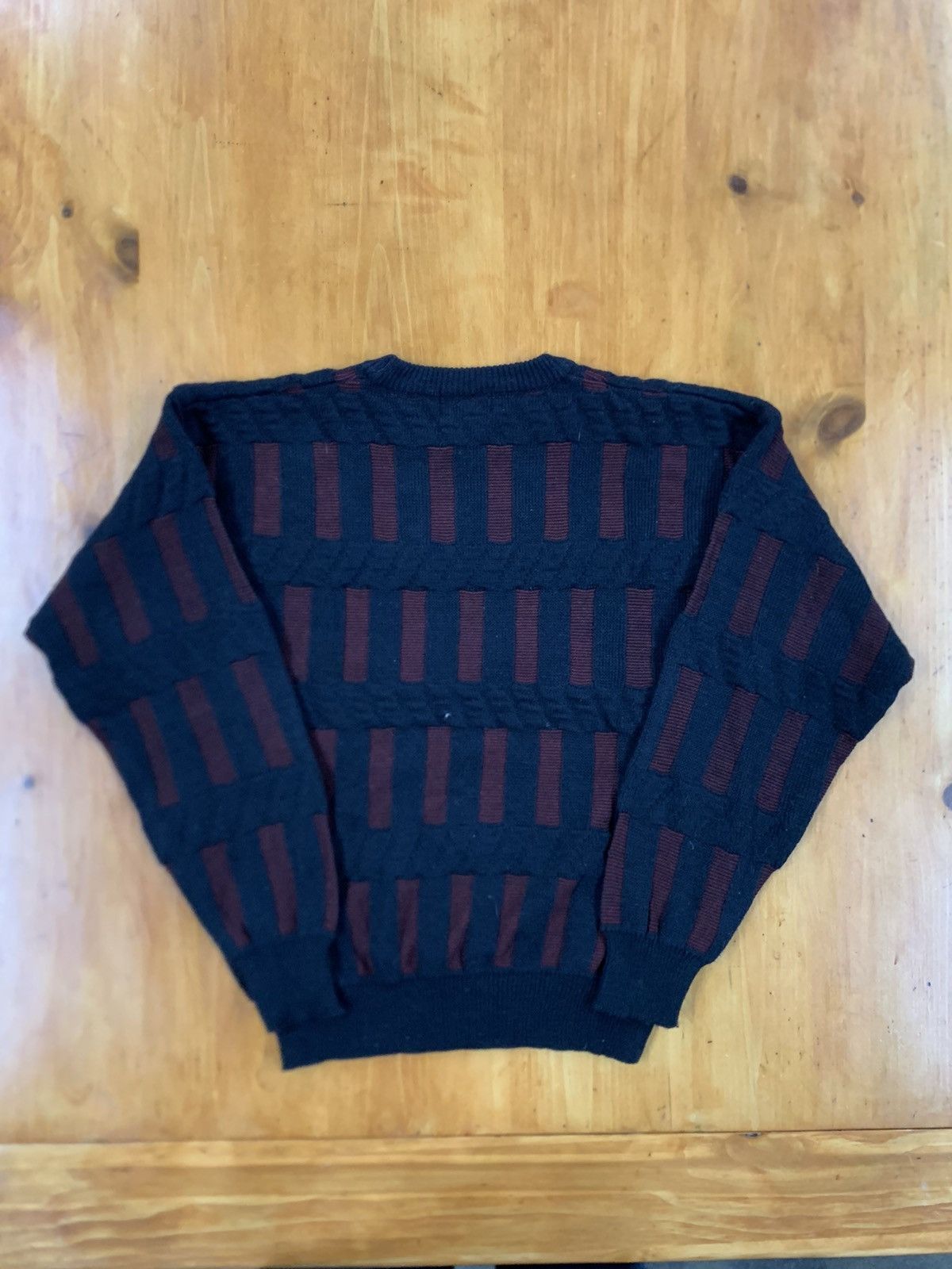 Vintage Vintage Knights Bridge Red Box Cableknit Sweater Size US L / EU 52-54 / 3 - 3 Thumbnail