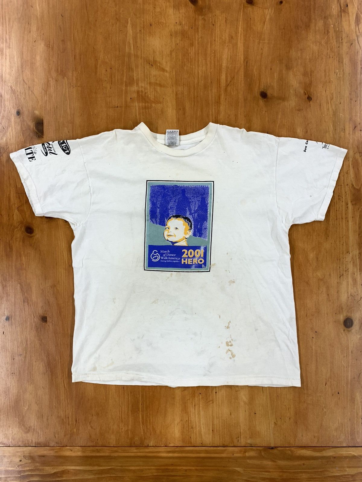 Vintage Vintage 2001 March of Dimes Hero Tee Size US XL / EU 56 / 4 - 5 Thumbnail