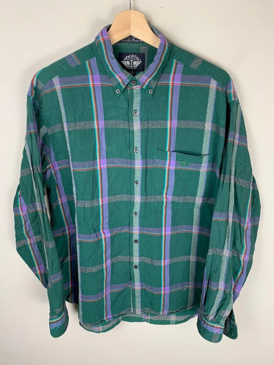Vintage Vintage Flannel Dockers Vertical Rainbow Stripe Flannel Size US M / EU 48-50 / 2 - 4 Thumbnail