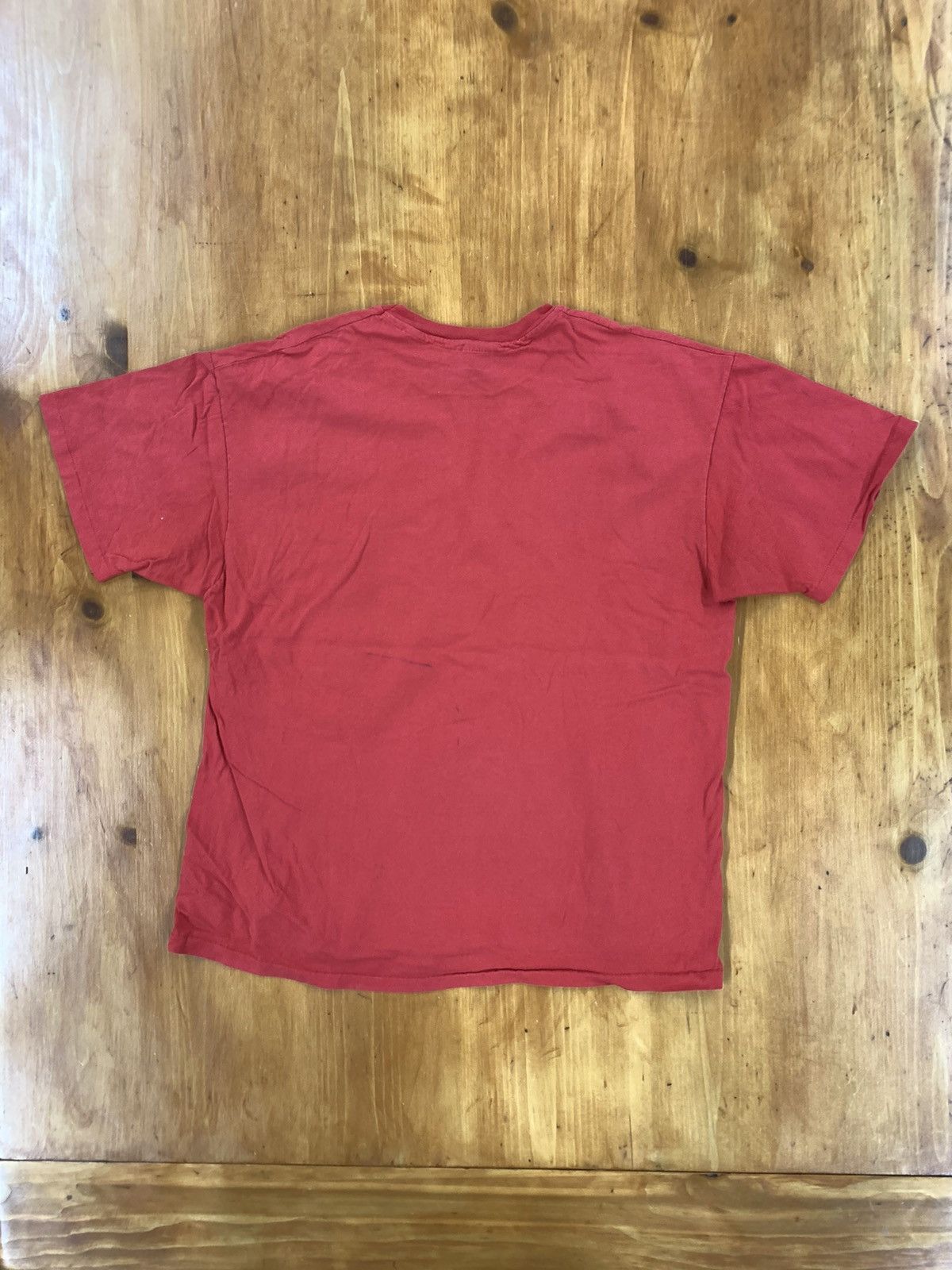 Vintage Vintage Blank 80s Red T Shirt Size US XL / EU 56 / 4 - 4 Thumbnail